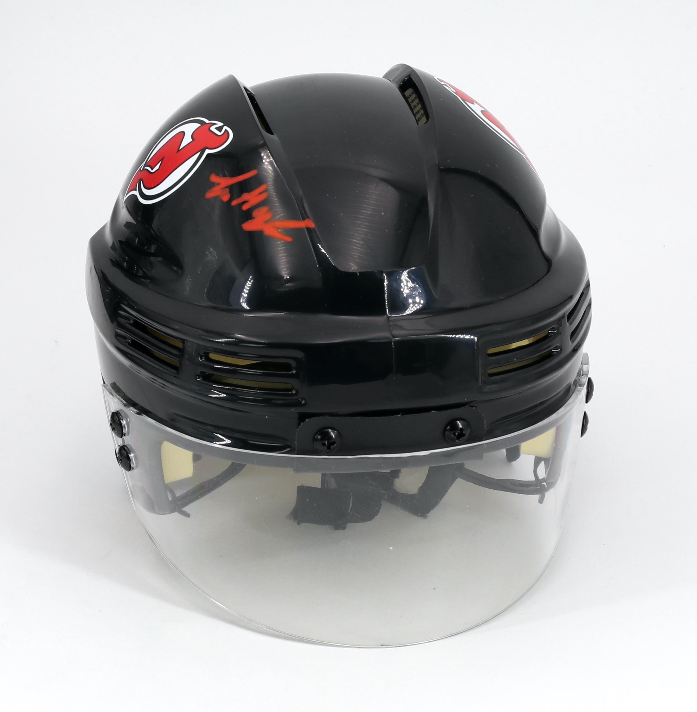 Luke Hughes Signed Devils Mini Helmet (Fanatics) at PristineAuction.com Luke Hughes Signed Devils Mini Helmet (Fanatics) at PristineAuction.com