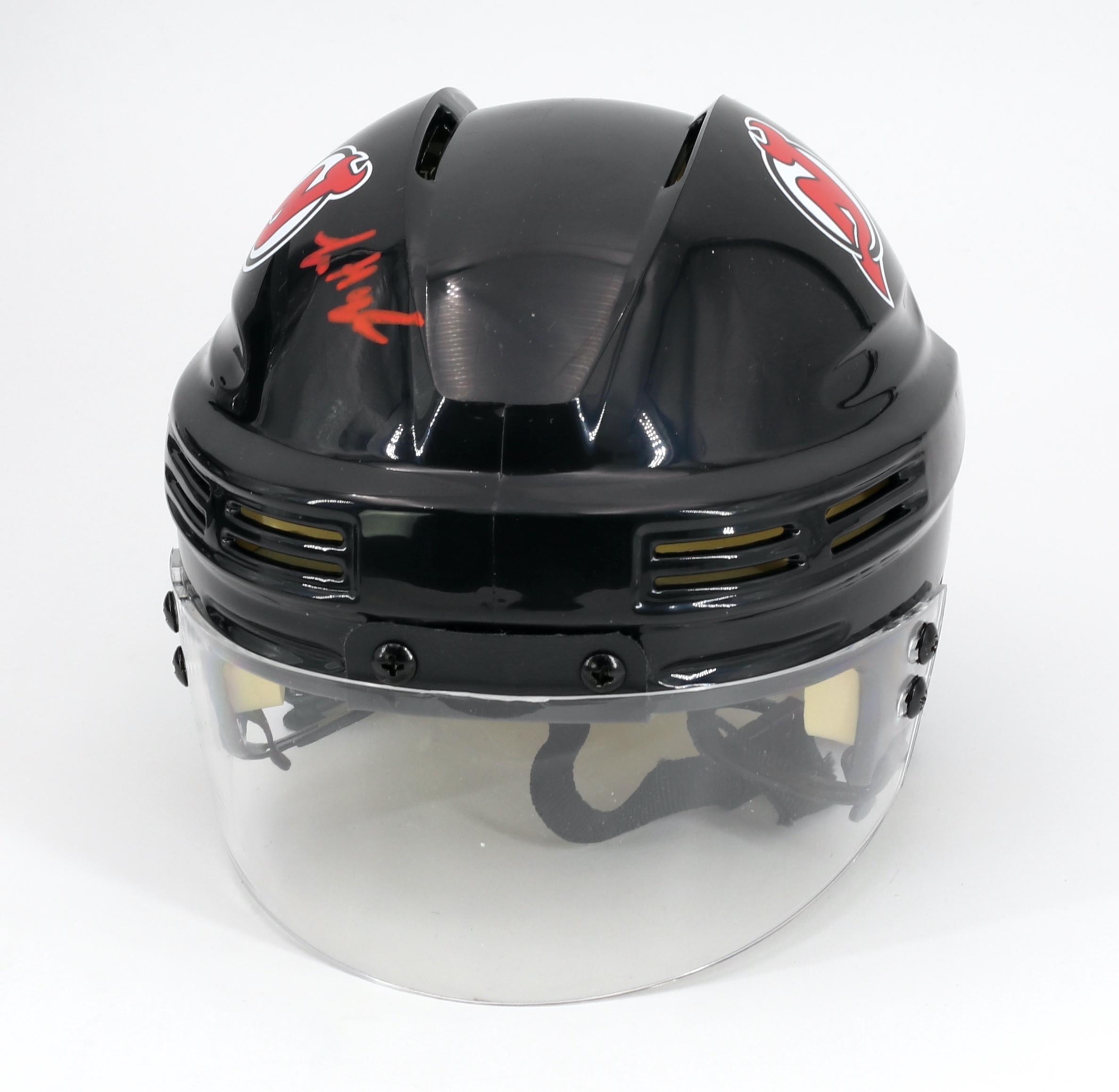 Luke Hughes Signed Devils Mini Helmet (Fanatics) at PristineAuction.com Luke Hughes Signed Devils Mini Helmet (Fanatics) at PristineAuction.com