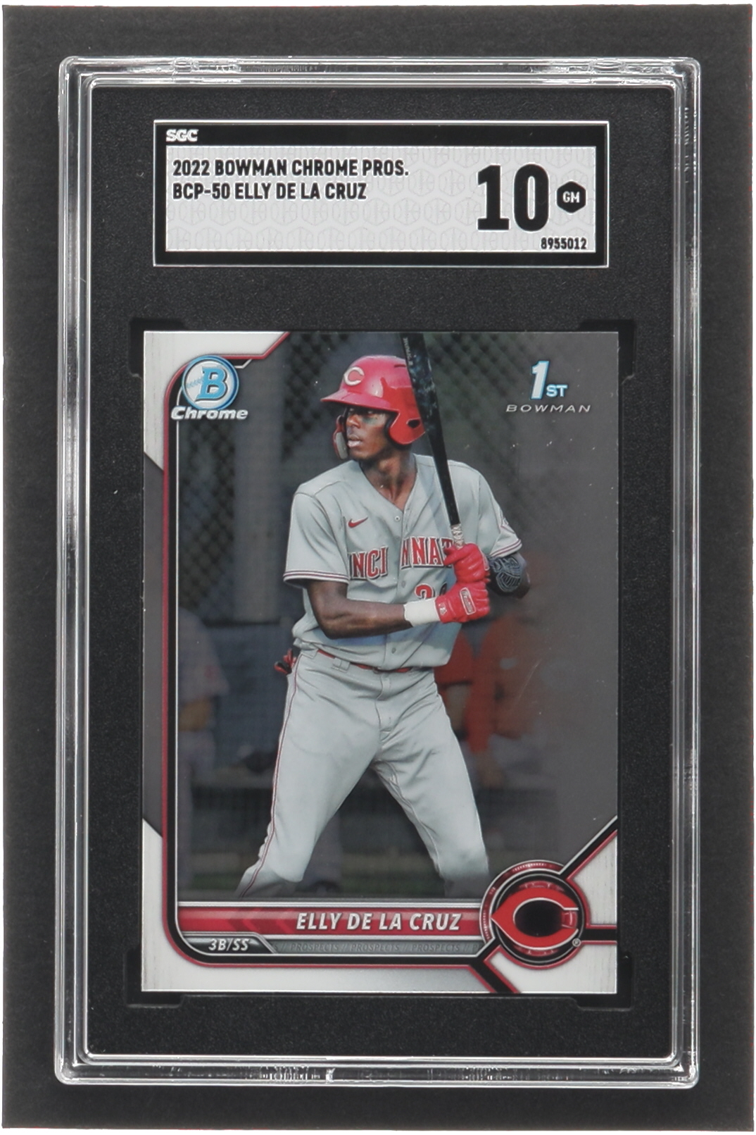 Elly De La Cruz 2022 Bowman Chrome Prospects #BCP50 RC (SGC 10) at PristineAuction.com Elly De La Cruz 2022 Bowman Chrome Prospects #BCP50 RC (SGC 10) at PristineAuction.com