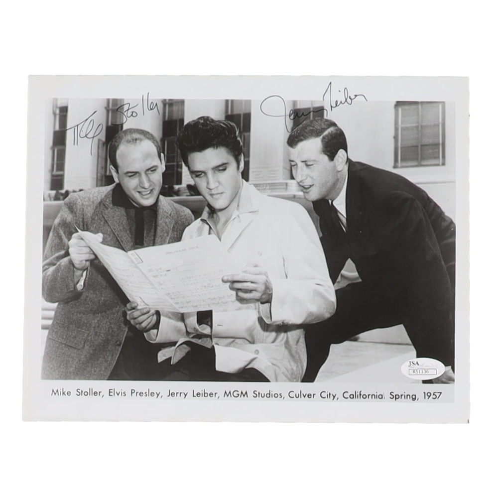 Jerry Leiber and Mike Stoller Signed 8x10 Photo (JSA) Pristine Auction