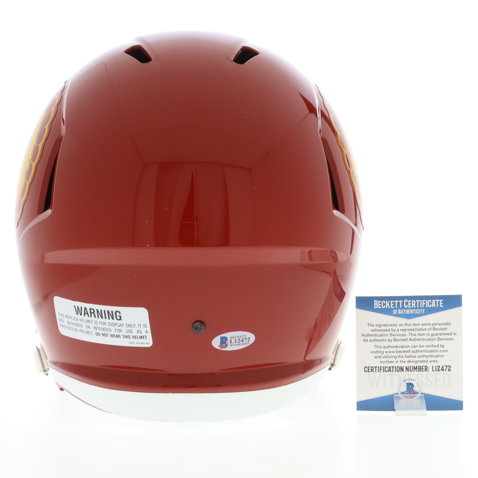 Carson Palmer Signed USC Trojans Full-Size Speed Helmet Inscribed "Heisman 02" (Beckett) at PristineAuction.com Carson Palmer Signed USC Trojans Full-Size Speed Helmet Inscribed "Heisman 02" (Beckett) at PristineAuction.com