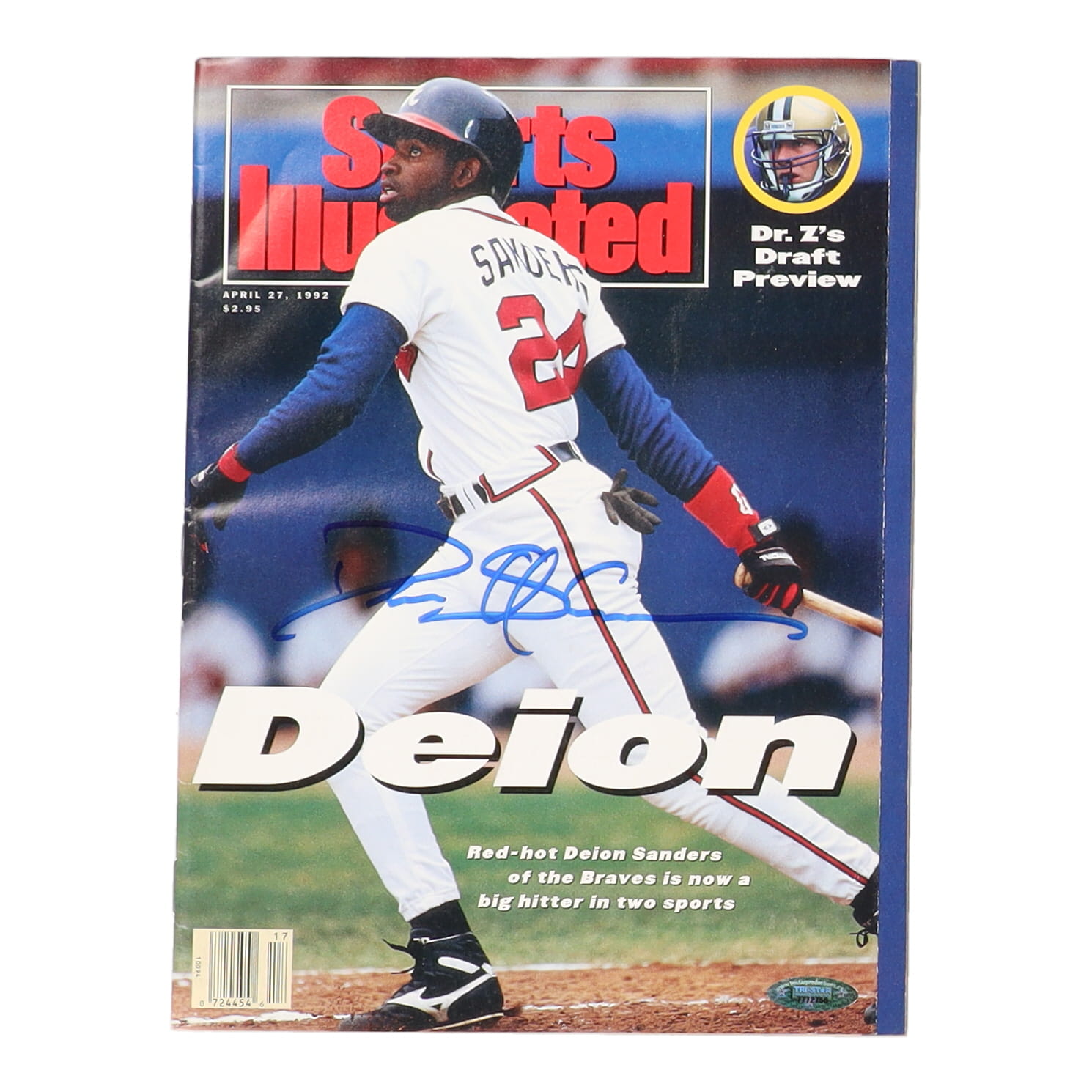Deion Sanders Signed 1992 Sports Illustrated Magazine (TriStar) at PristineAuction.com Deion Sanders Signed 1992 Sports Illustrated Magazine (TriStar) at PristineAuction.com
