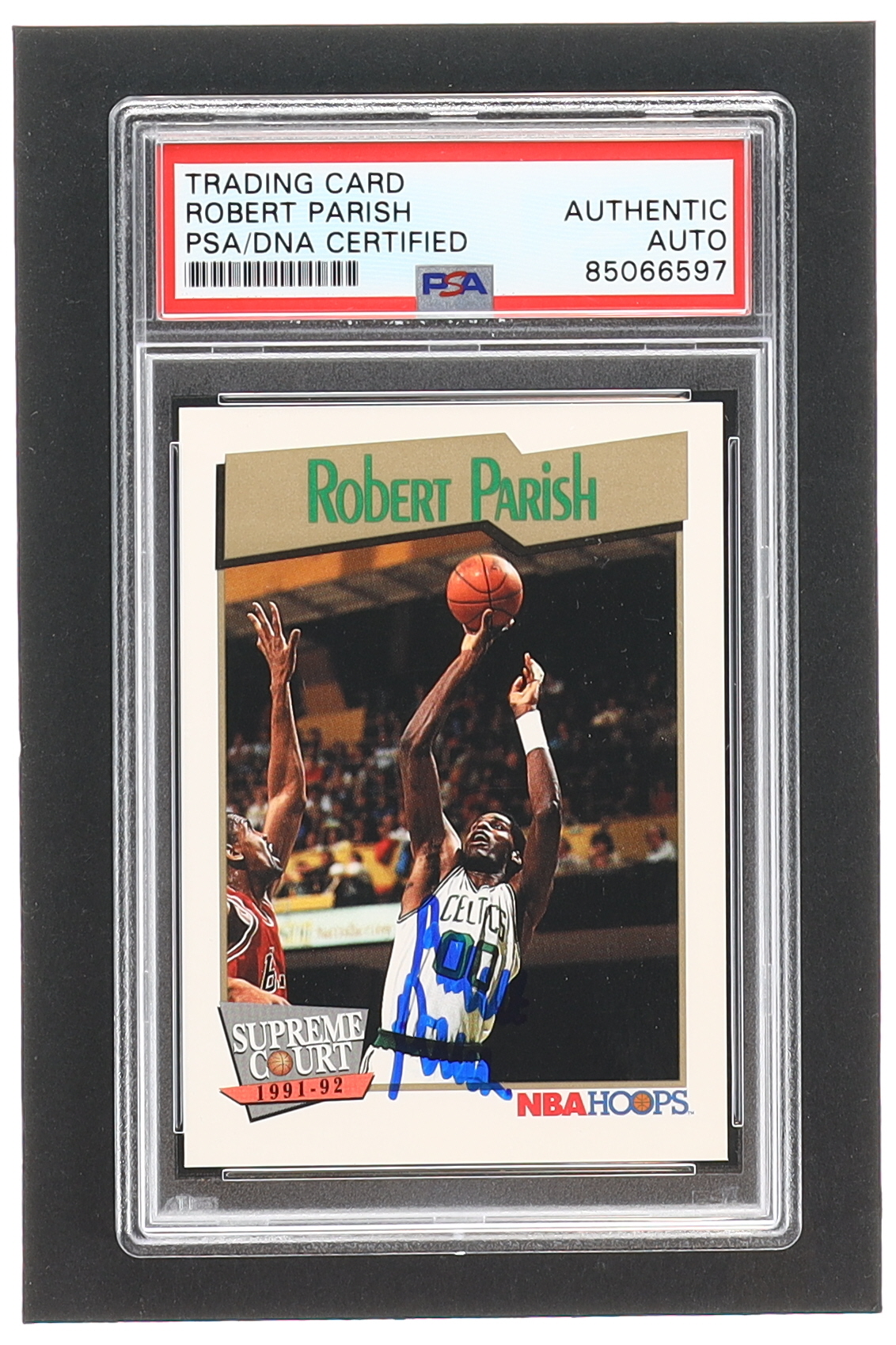 Robert Parish Signed 1991-92 Hoops #452 SC (PSA) at PristineAuction.com Robert Parish Signed 1991-92 Hoops #452 SC (PSA) at PristineAuction.com