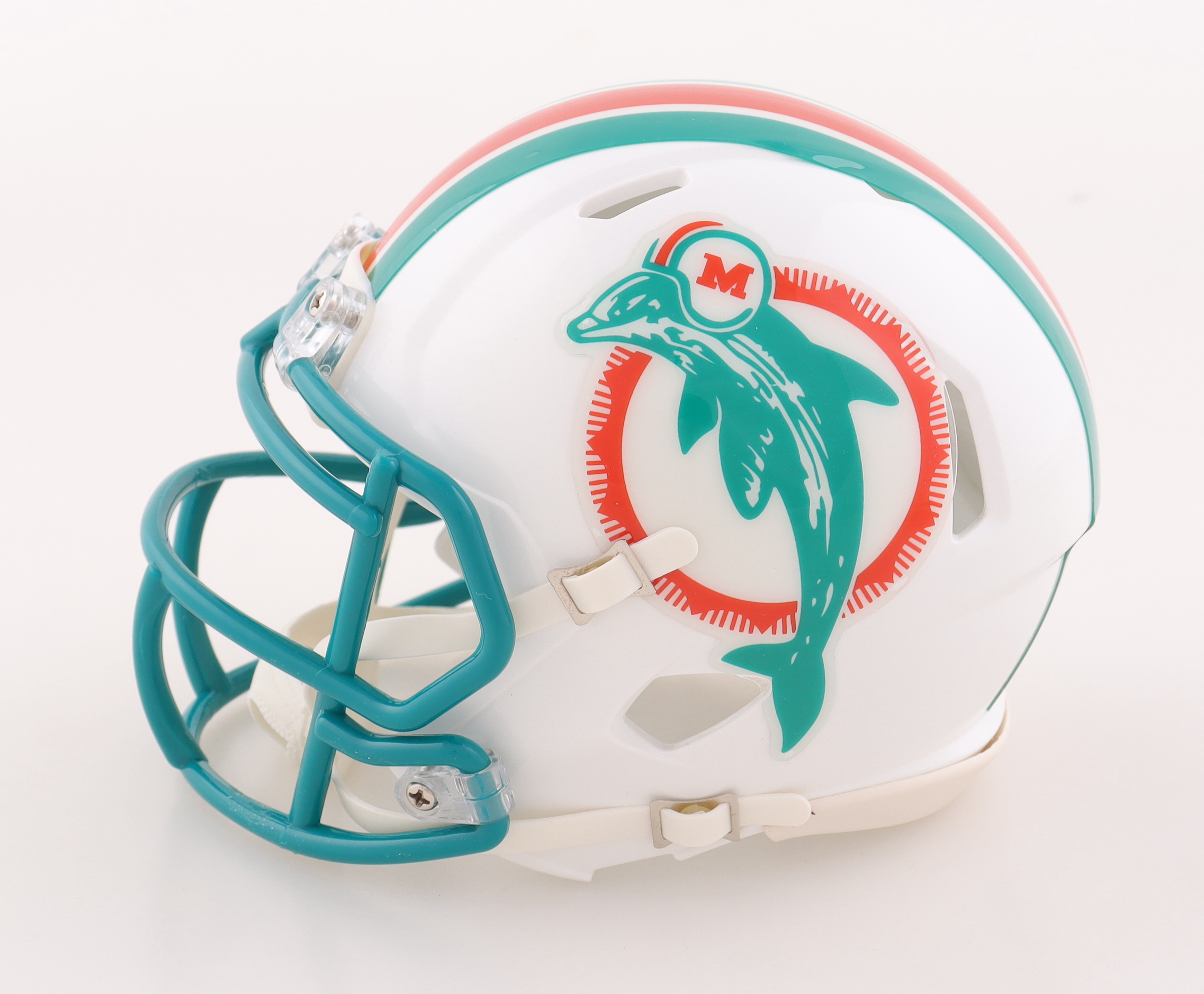 Tyreek Hill Signed Dolphins Throwback Speed Mini Helmet (Beckett) at PristineAuction.com Tyreek Hill Signed Dolphins Throwback Speed Mini Helmet (Beckett) at PristineAuction.com