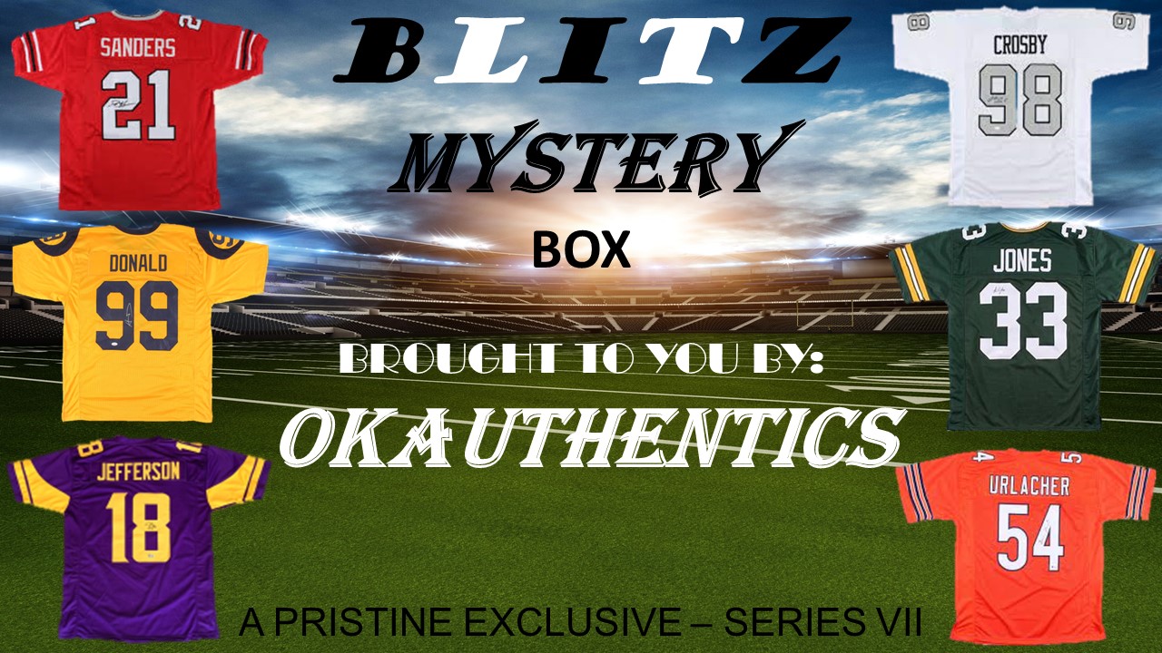 OKAUTHENTICS Blitz Football Jersey Mystery Box Series VII at PristineAuction.com OKAUTHENTICS Blitz Football Jersey Mystery Box Series VII at PristineAuction.com