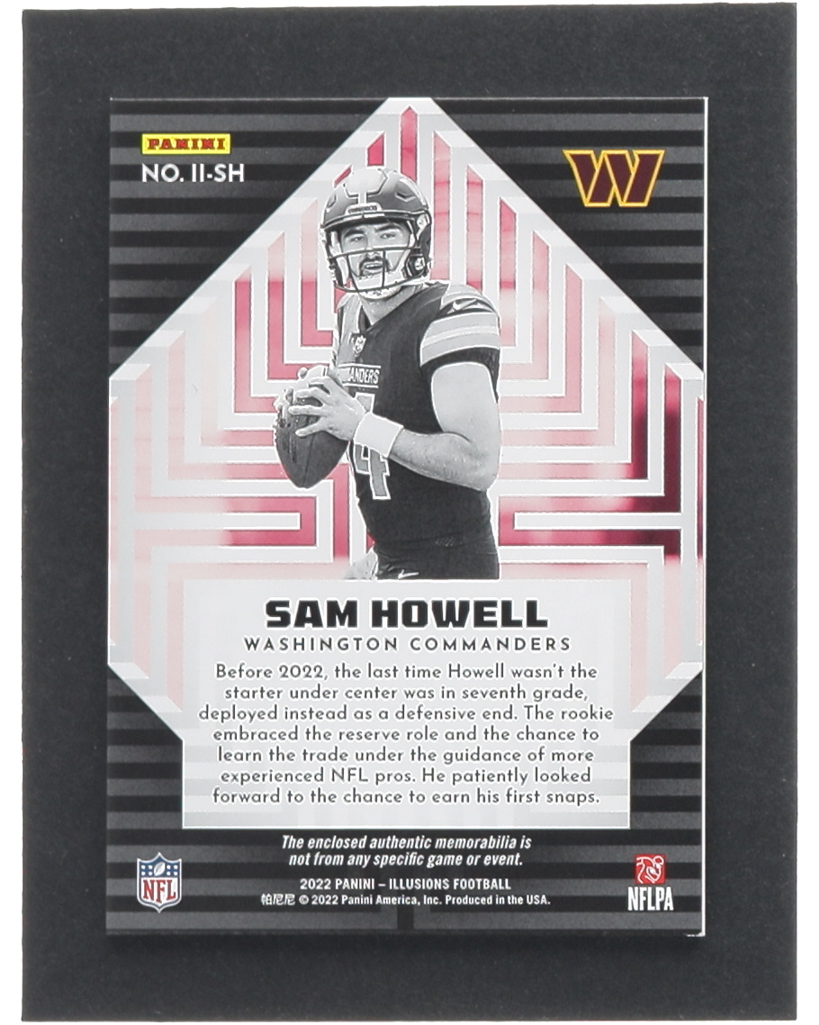Sam Howell 2022 Panini Illusions Instant Impact Jerseys #5 RC at PristineAuction.com Sam Howell 2022 Panini Illusions Instant Impact Jerseys #5 RC at PristineAuction.com