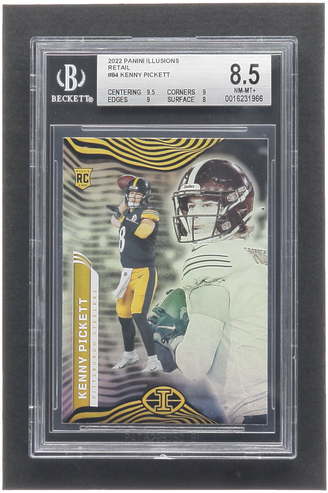 Kenny Pickett 2022 Panini Illusions Retail #84 RC (BGS 8.5) at PristineAuction.com Kenny Pickett 2022 Panini Illusions Retail #84 RC (BGS 8.5) at PristineAuction.com