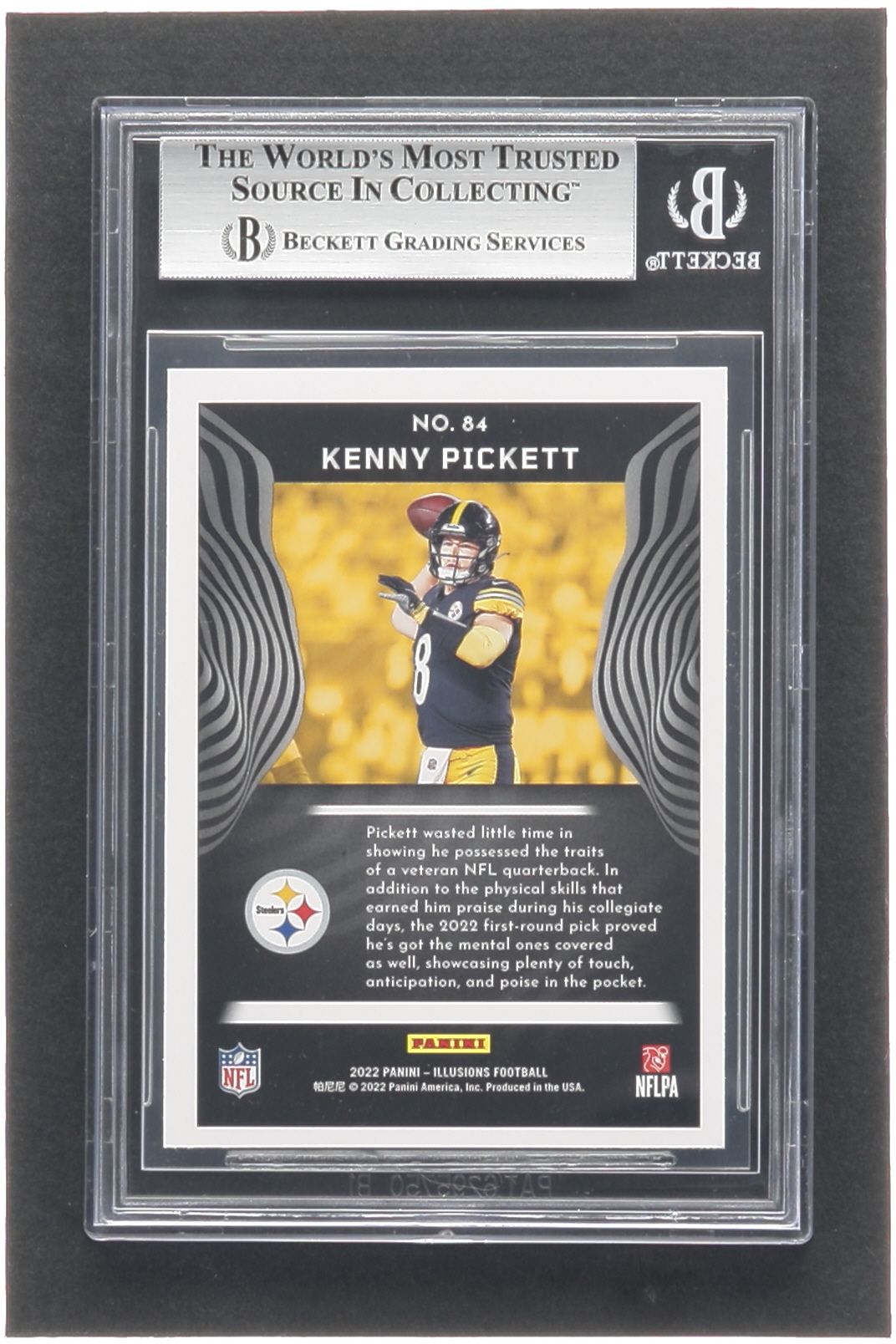 Kenny Pickett 2022 Panini Illusions Retail #84 RC (BGS 8.5) at PristineAuction.com Kenny Pickett 2022 Panini Illusions Retail #84 RC (BGS 8.5) at PristineAuction.com