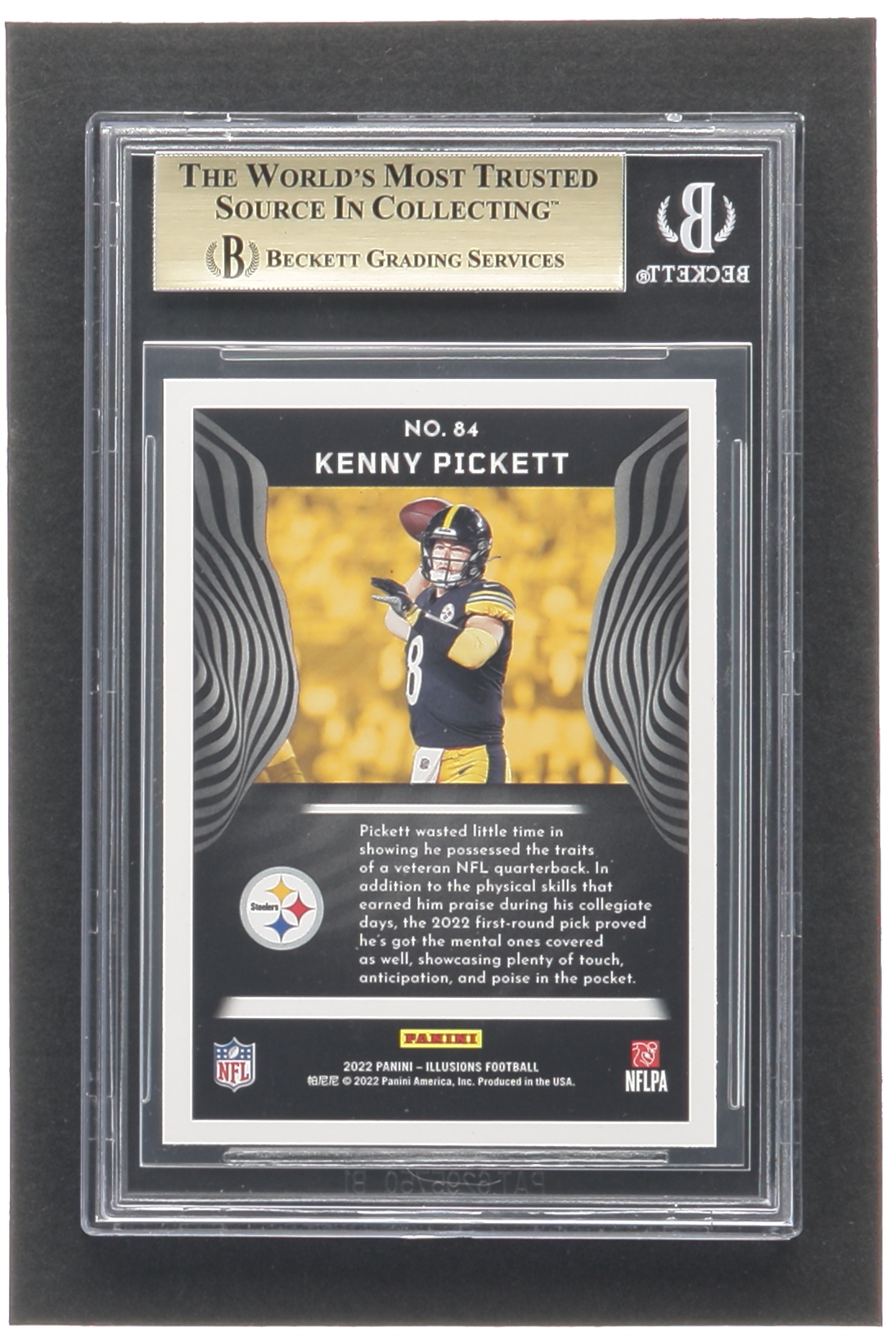 Kenny Pickett 2022 Panini Illusions Retail #84 RC (BGS 9.5) at PristineAuction.com Kenny Pickett 2022 Panini Illusions Retail #84 RC (BGS 9.5) at PristineAuction.com