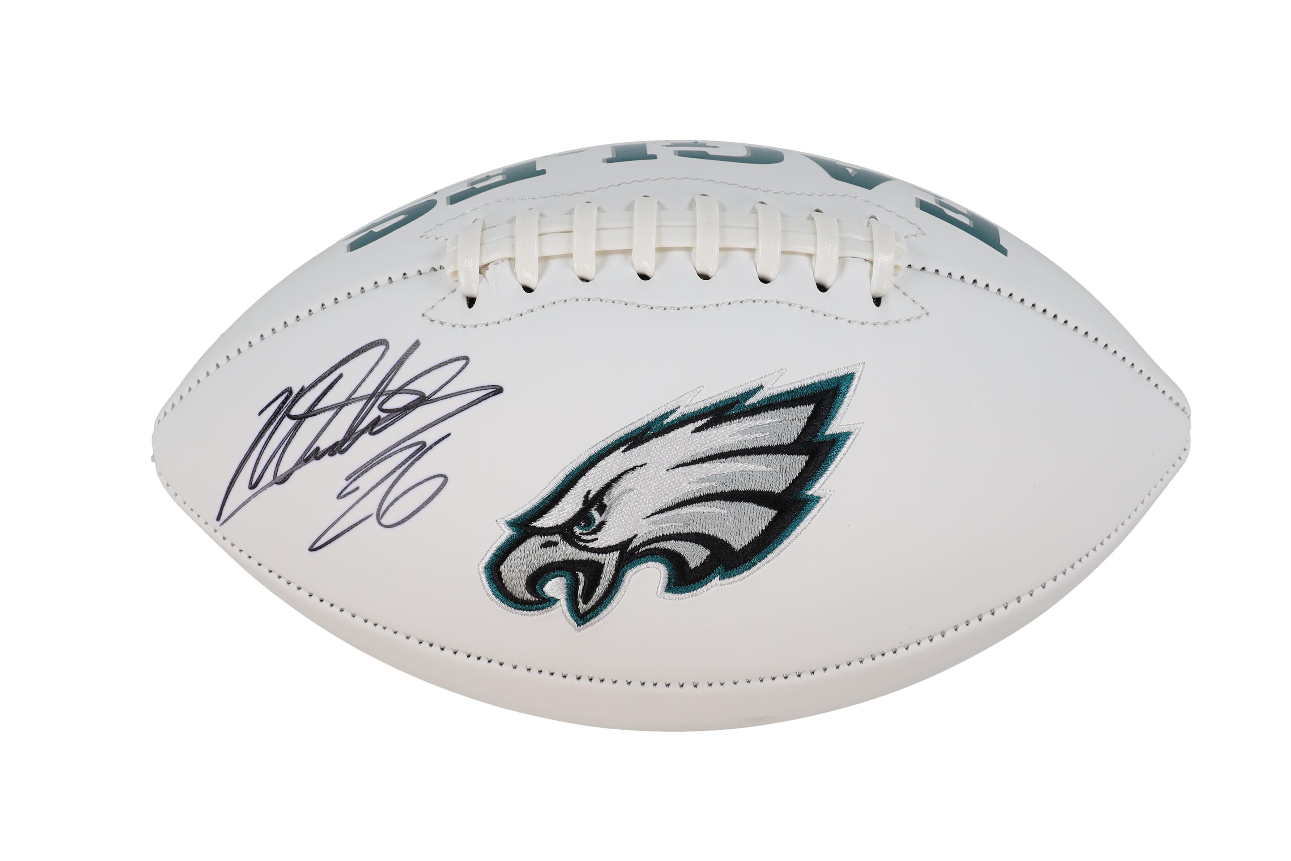 Miles Sanders Signed Eagles Logo Football (JSA) at PristineAuction.com Miles Sanders Signed Eagles Logo Football (JSA) at PristineAuction.com