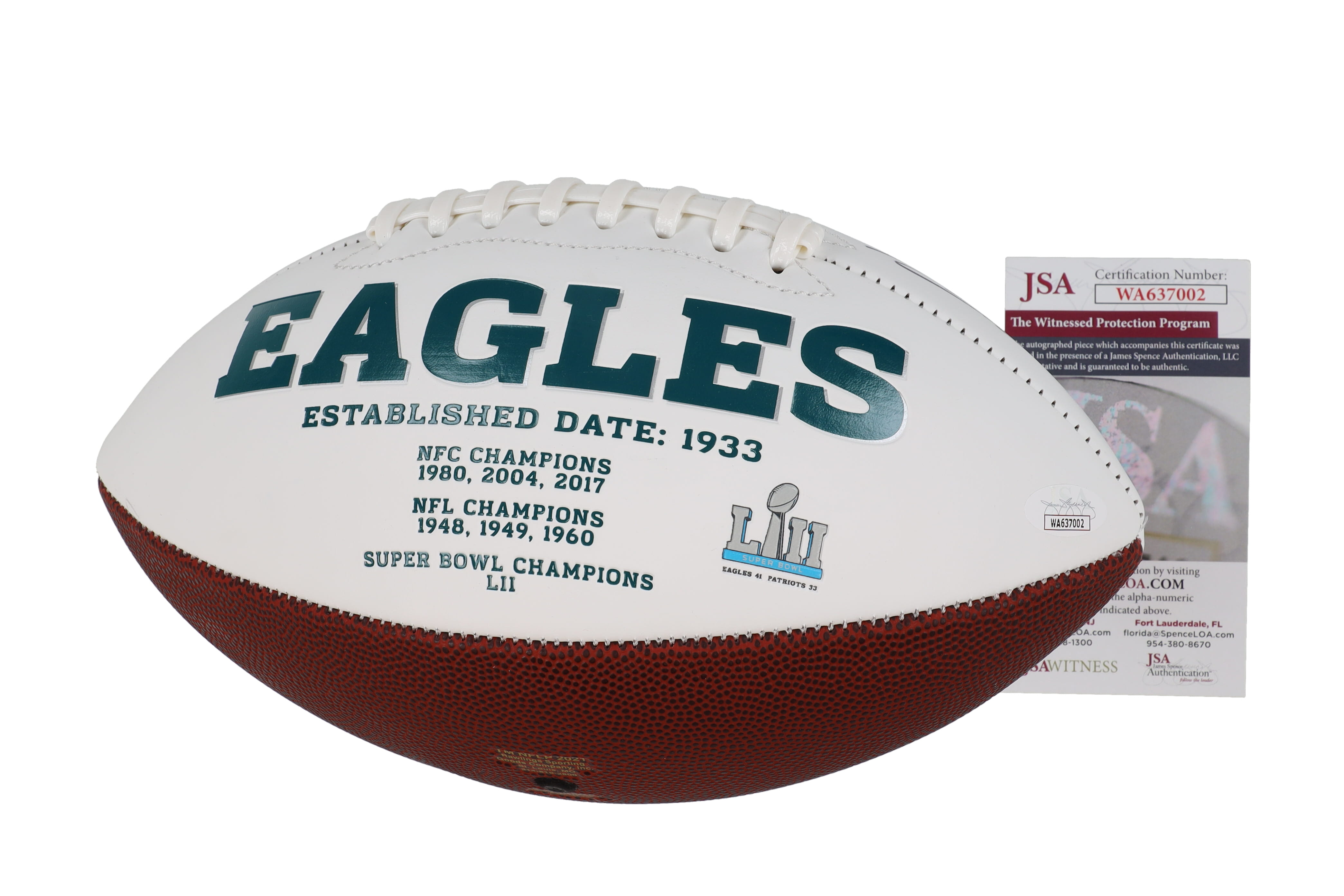Miles Sanders Signed Eagles Logo Football (JSA) at PristineAuction.com Miles Sanders Signed Eagles Logo Football (JSA) at PristineAuction.com