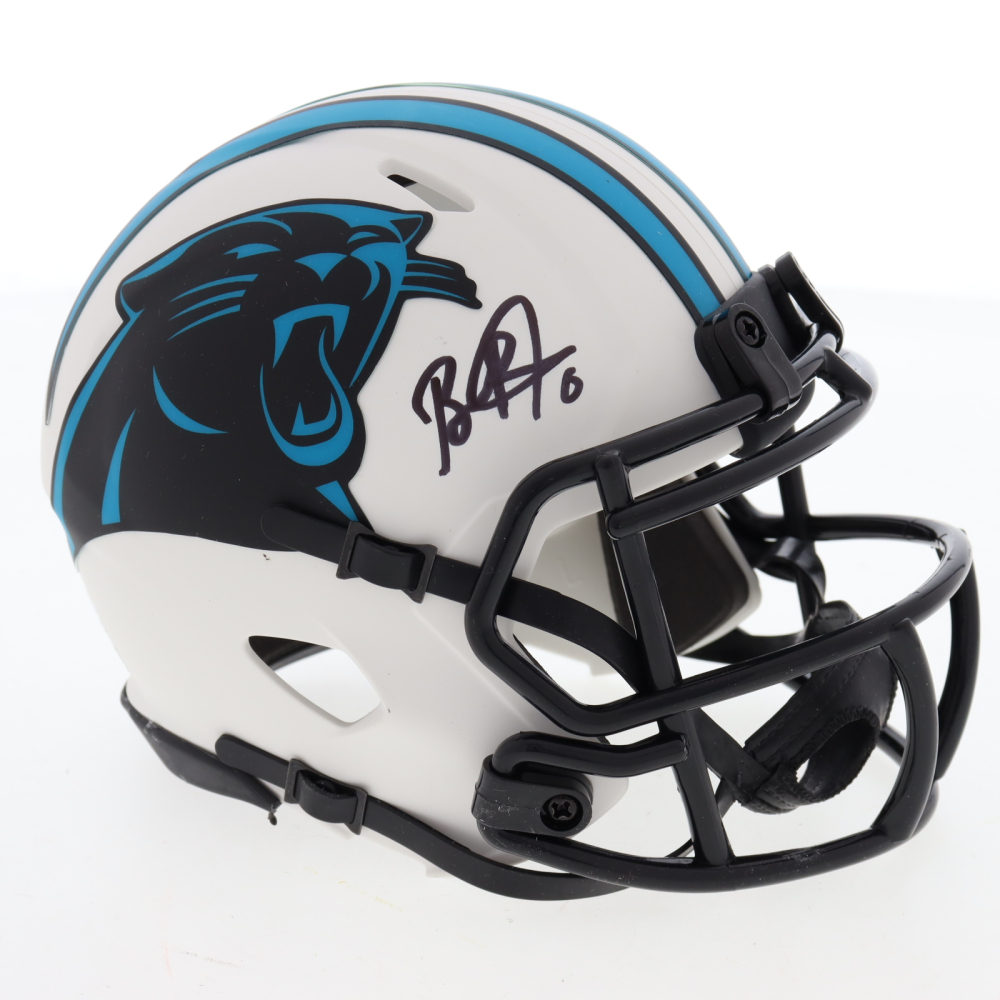 Brian Burns Signed Panthers Lunar Eclipse Alternate Speed Mini Helmet (JSA) at PristineAuction.com