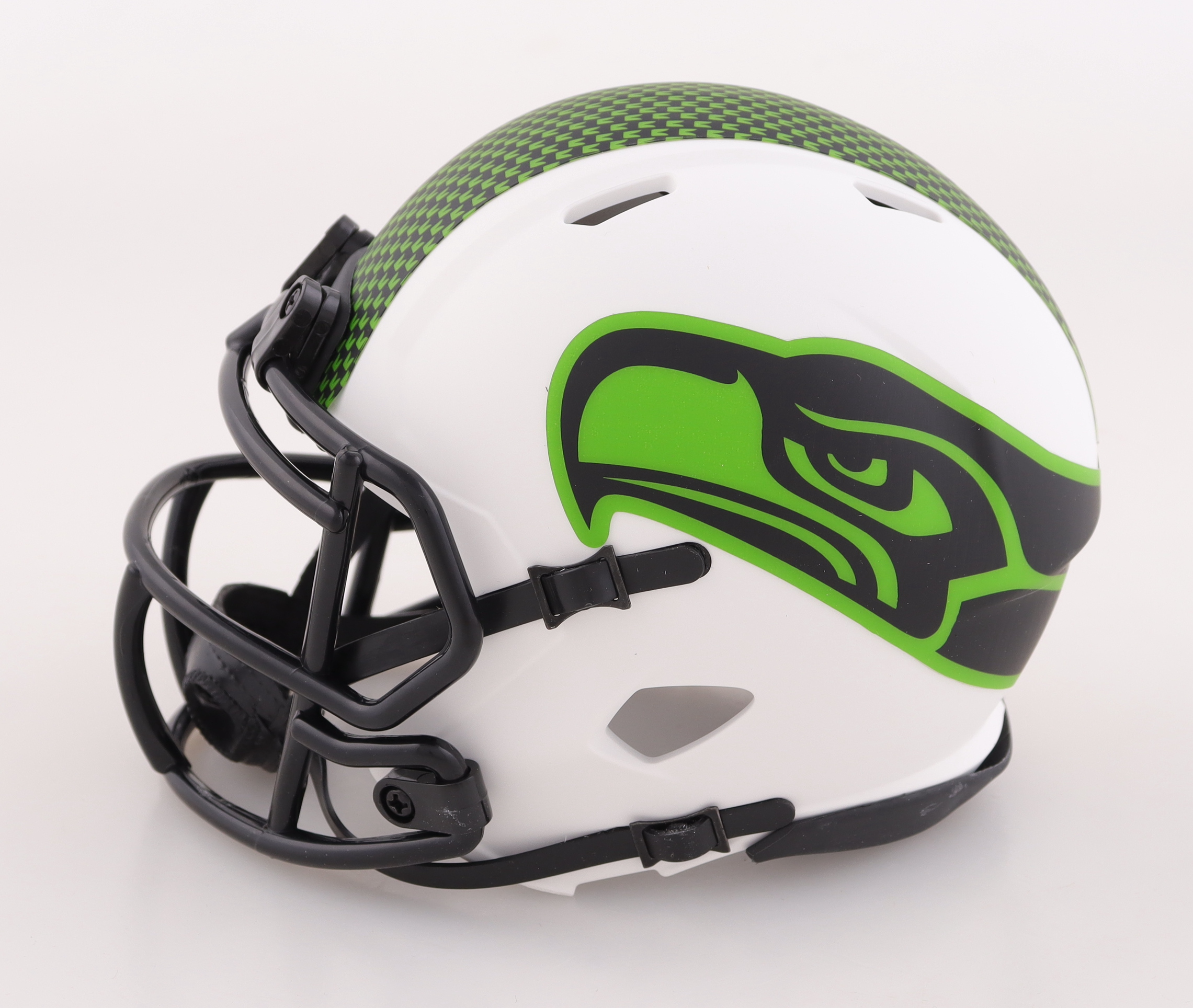 Jake Bobo Signed Seahawks Lunar Eclipse Alternate Speed Mini Helmet (JSA & Players Ink) at PristineAuction.com Jake Bobo Signed Seahawks Lunar Eclipse Alternate Speed Mini Helmet (JSA & Players Ink) at PristineAuction.com