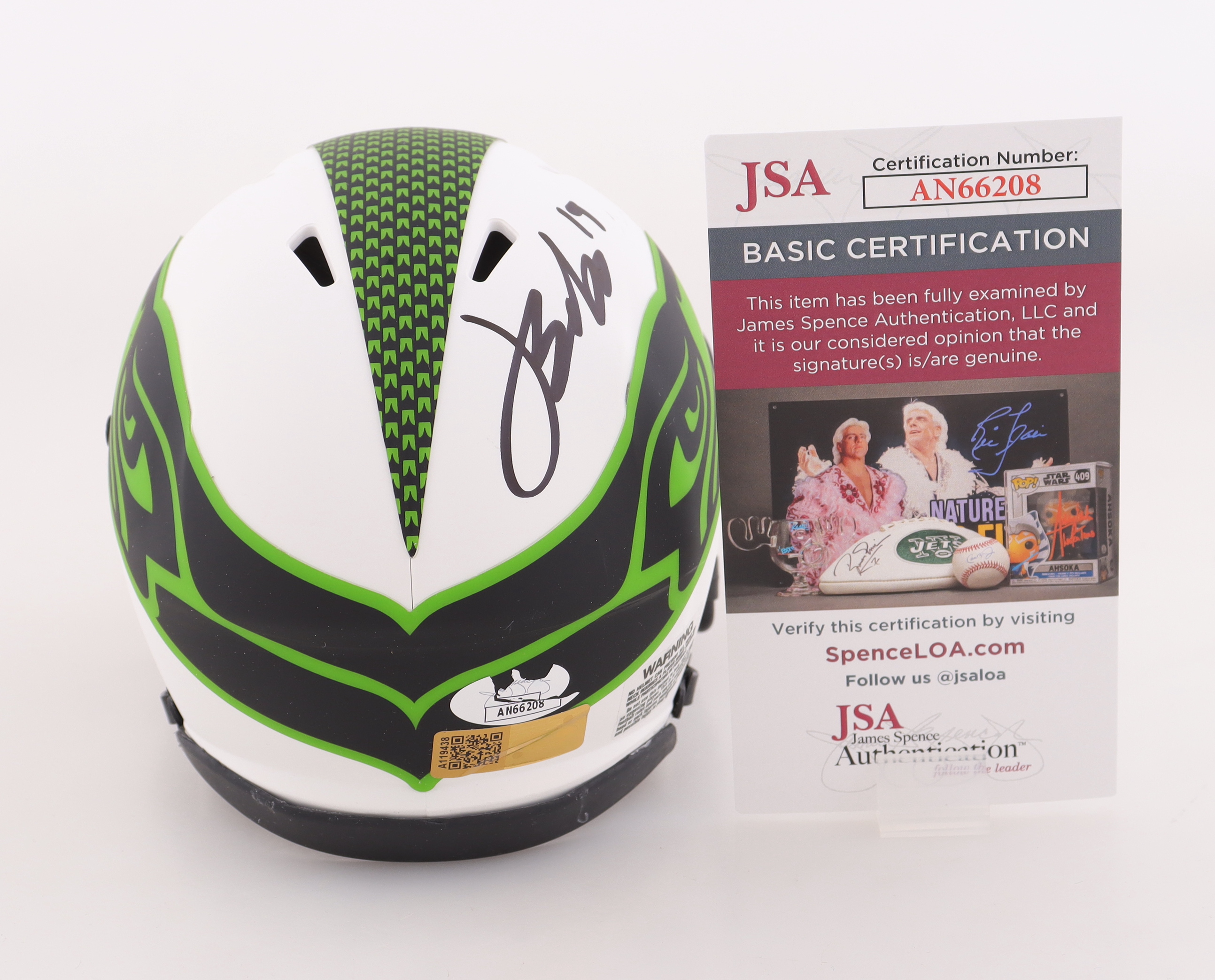 Jake Bobo Signed Seahawks Lunar Eclipse Alternate Speed Mini Helmet (JSA) at PristineAuction.com Jake Bobo Signed Seahawks Lunar Eclipse Alternate Speed Mini Helmet (JSA) at PristineAuction.com