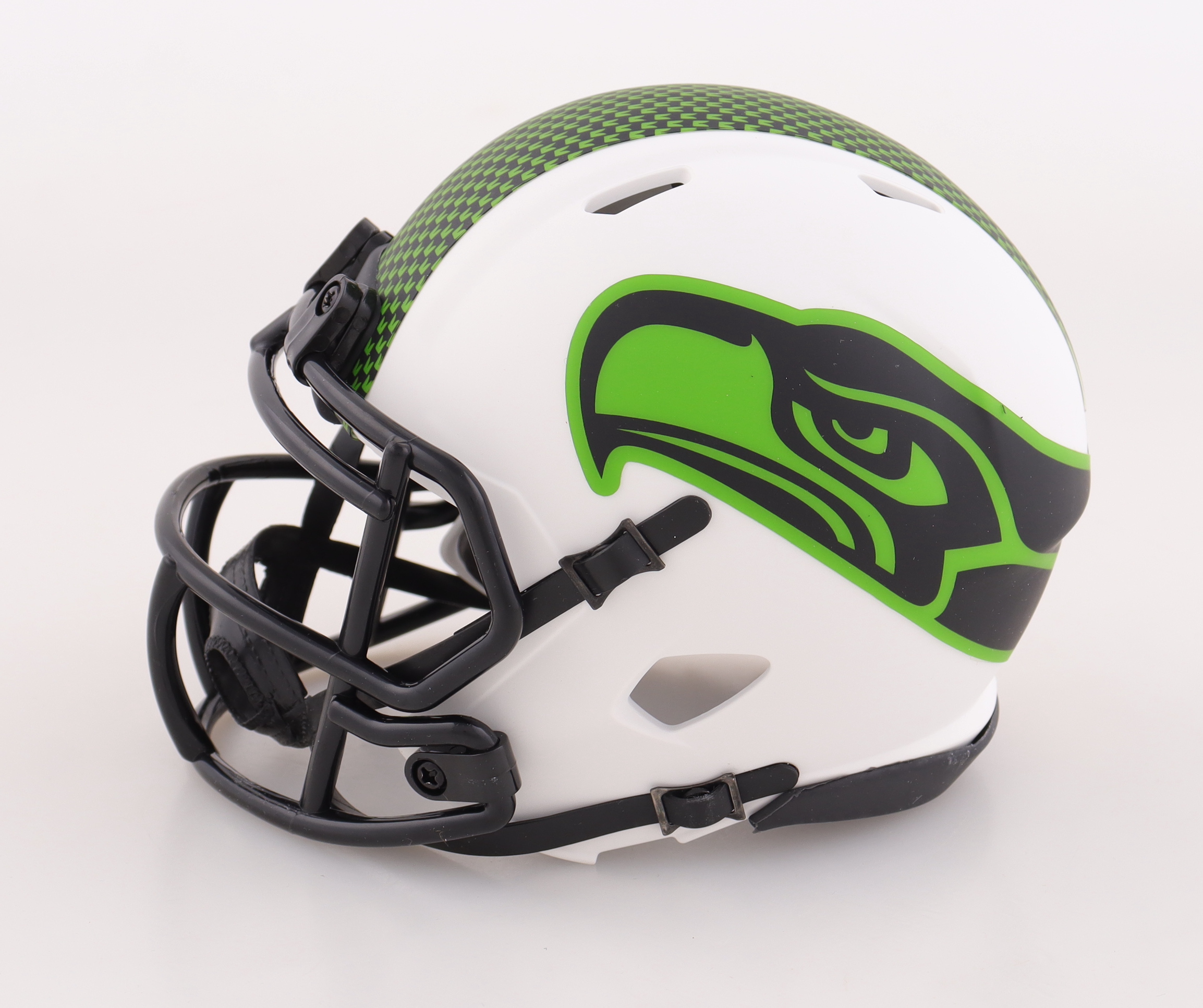 Jake Bobo Signed Seahawks Lunar Eclipse Alternate Speed Mini Helmet (JSA) at PristineAuction.com Jake Bobo Signed Seahawks Lunar Eclipse Alternate Speed Mini Helmet (JSA) at PristineAuction.com