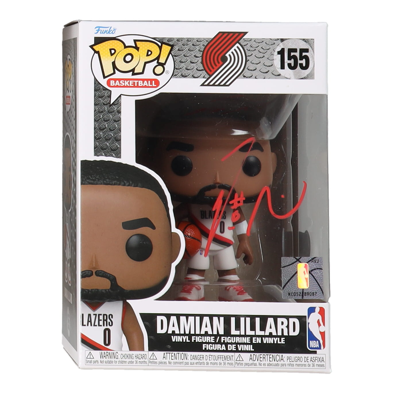Damian Lillard Signed Trail Blazers #155 Funko Pop! Vinyl Figure (Beckett) at PristineAuction.com Damian Lillard Signed Trail Blazers #155 Funko Pop! Vinyl Figure (Beckett) at PristineAuction.com