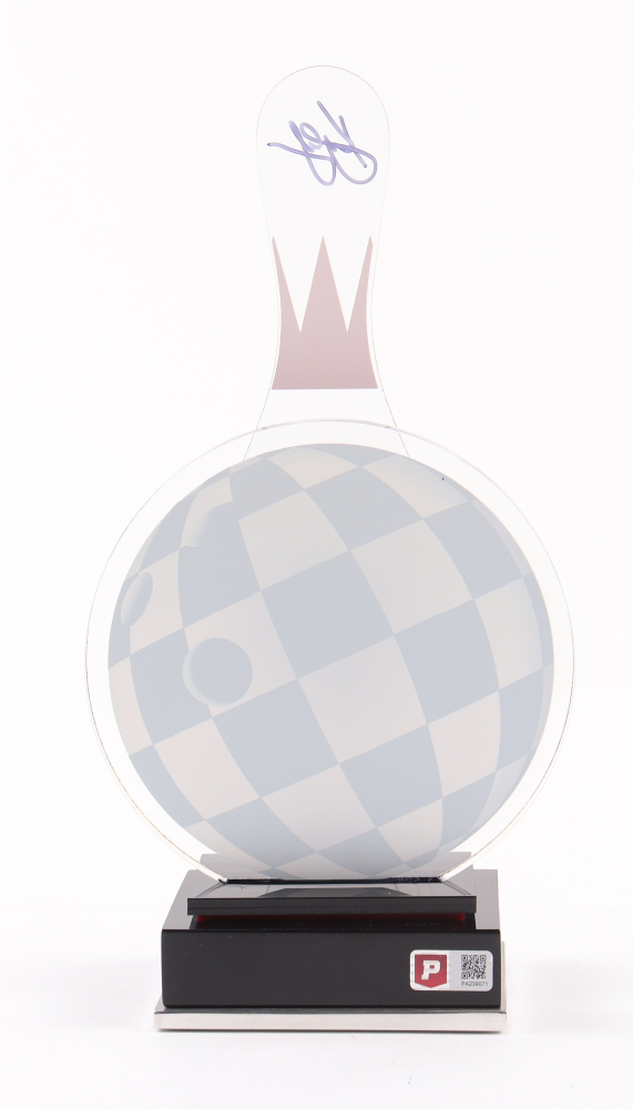 Kyle Larson Signed Team Issued 2022 Watkins Glen Win Mini Trophy at PristineAuction.com Kyle Larson Signed Team Issued 2022 Watkins Glen Win Mini Trophy at PristineAuction.com