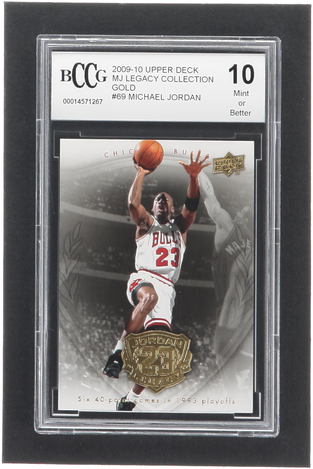 Michael Jordan 2009-10 Upper Deck Michael Jordan Legacy Collection Gold #69 (BCCG 10) at PristineAuction.com Michael Jordan 2009-10 Upper Deck Michael Jordan Legacy Collection Gold #69 (BCCG 10) at PristineAuction.com