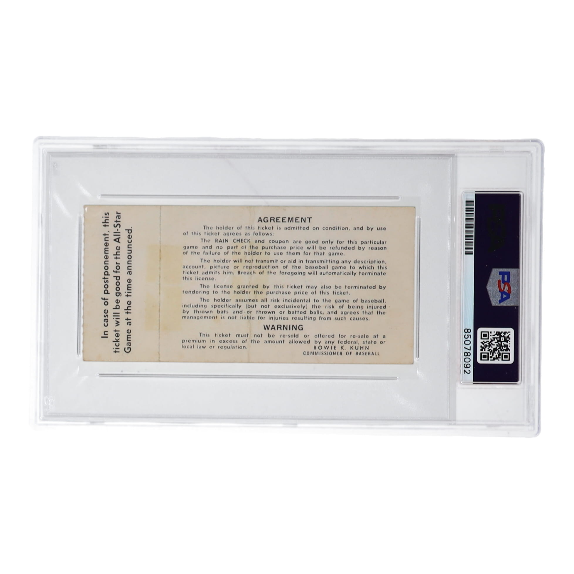 Nolan Ryan & Pete Rose Signed 1973 All-Star Game Original Ticket (PSA | Auto Grade 10) at PristineAuction.com Nolan Ryan & Pete Rose Signed 1973 All-Star Game Original Ticket (PSA | Auto Grade 10) at PristineAuction.com