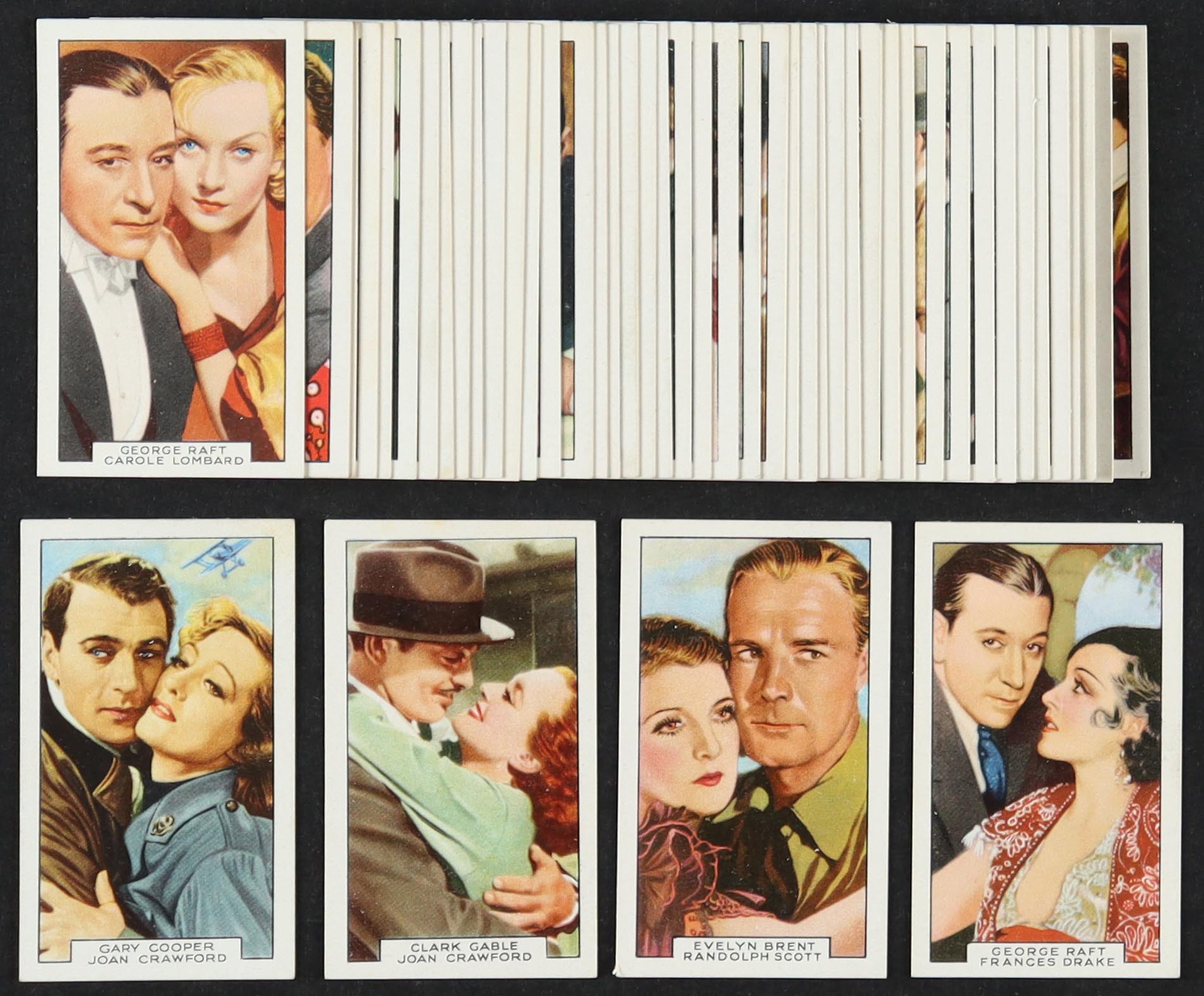1936 Gallaher Film Partners Complete Set of (48) Cigarette Cards with Clark Gable & Joan Crawford #11, Gary Cooper & Joan Crawford #10 at PristineAuction.com 1936 Gallaher Film Partners Complete Set of (48) Cigarette Cards with Clark Gable & Joan Crawford #11, Gary Cooper & Joan Crawford #10 at PristineAuction.com