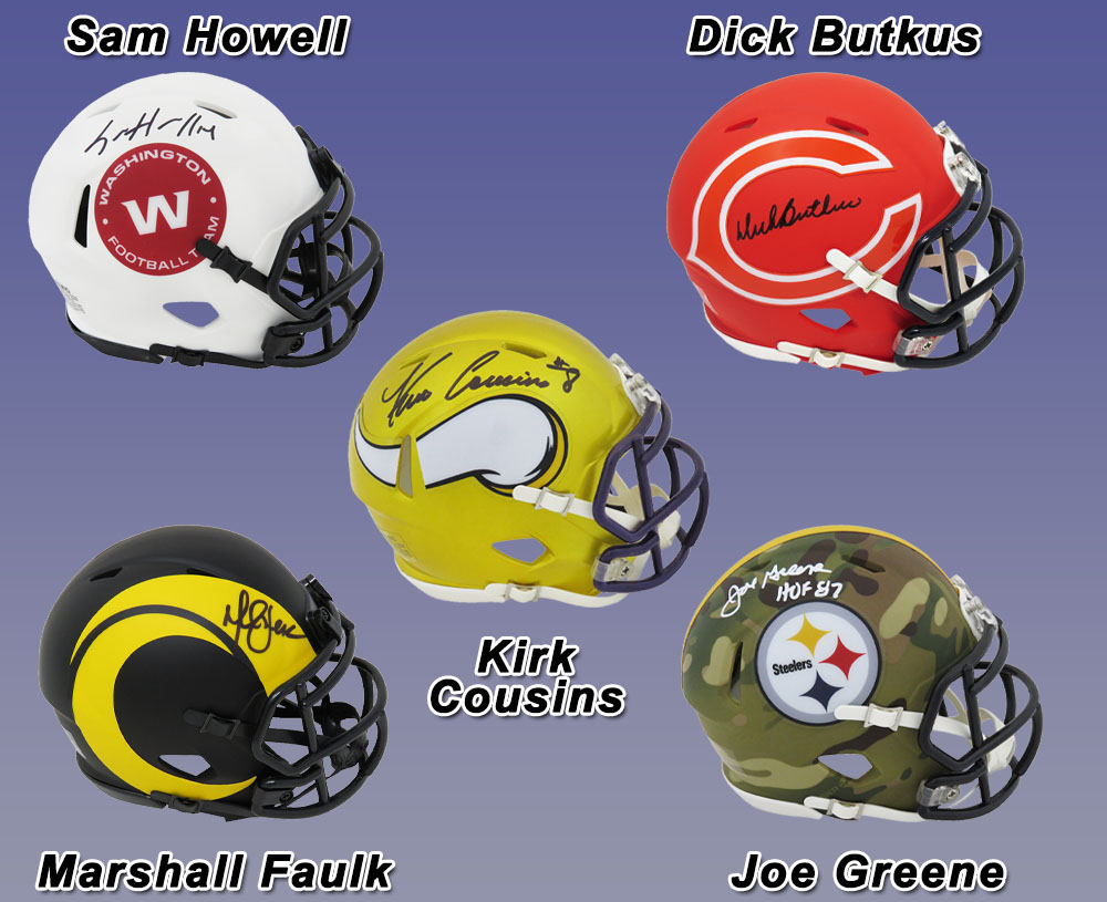 Football SPECIALTY Mini Helmet Signed Mystery Box Series 21 (Limited to 150) Schwartz Sports