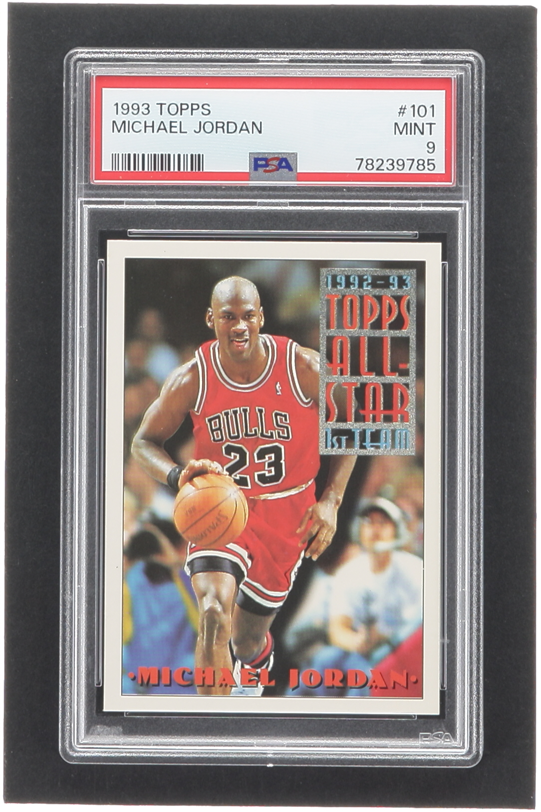 Michael Jordan 1993-94 Topps #101 AS (PSA 9) at PristineAuction.com Michael Jordan 1993-94 Topps #101 AS (PSA 9) at PristineAuction.com