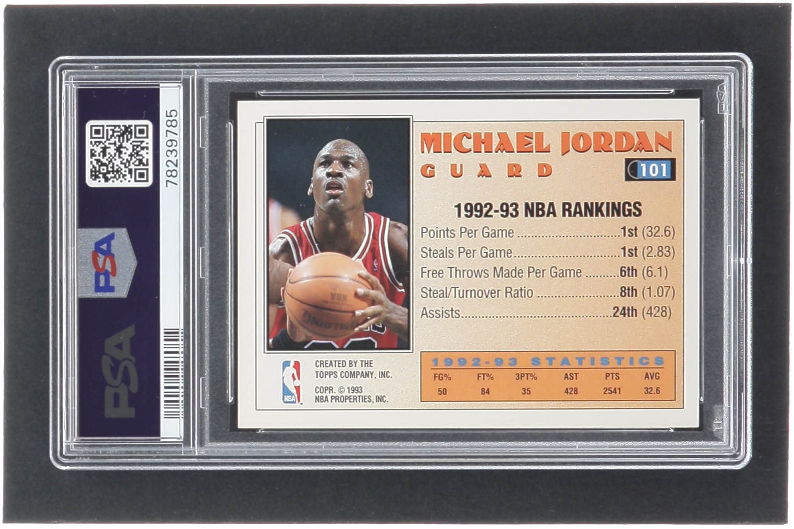 Michael Jordan 1993-94 Topps #101 AS (PSA 9) at PristineAuction.com Michael Jordan 1993-94 Topps #101 AS (PSA 9) at PristineAuction.com