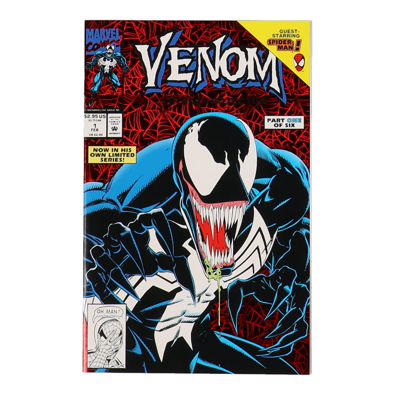1993 "Venom: Lethal Protector" #1 Red Foil Cover Marvel Comic Book at PristineAuction.com 1993 "Venom: Lethal Protector" #1 Red Foil Cover Marvel Comic Book at PristineAuction.com