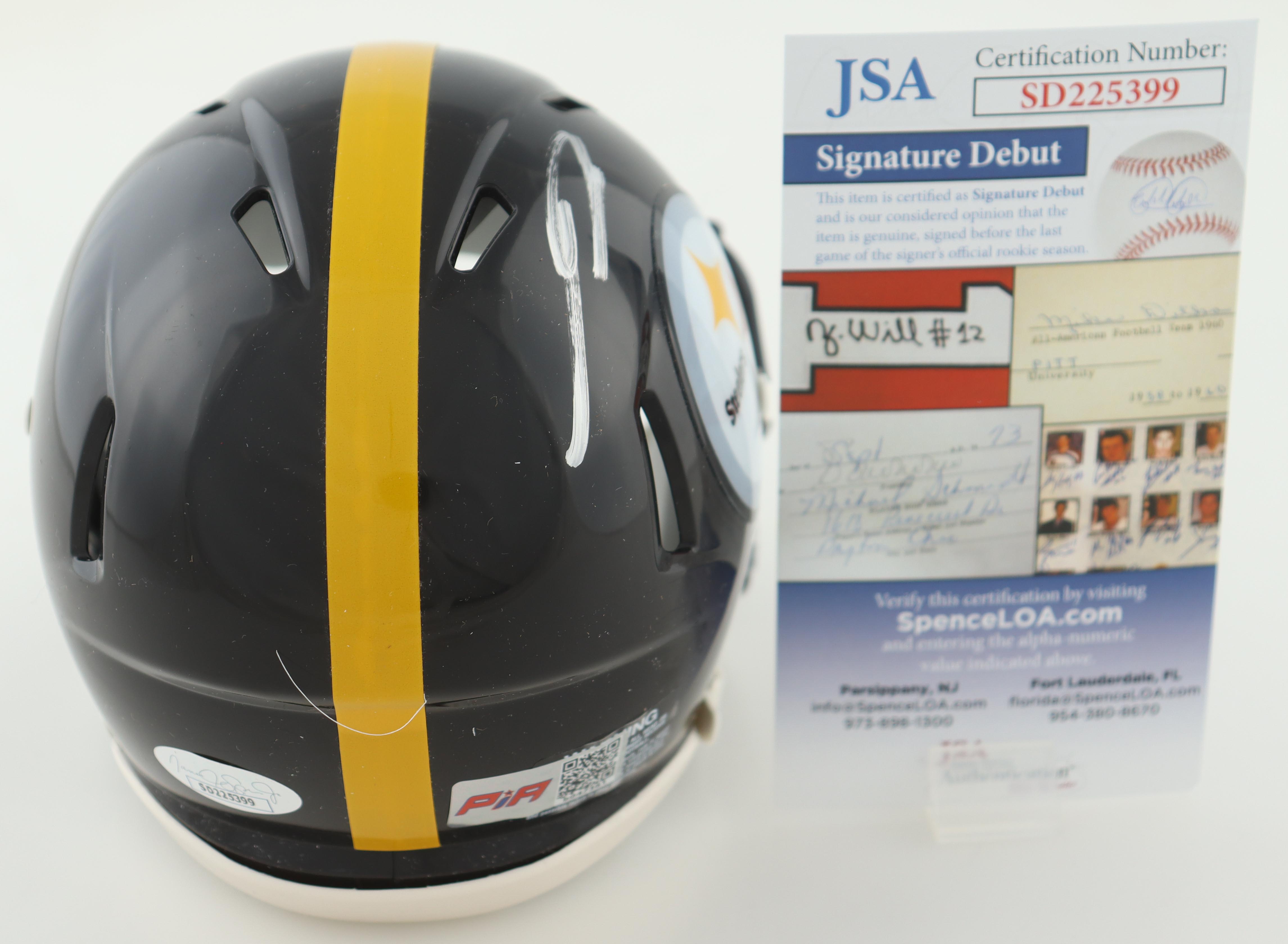 George Pickens Signed Steelers Speed Mini Helmet (JSA) at PristineAuction.com George Pickens Signed Steelers Speed Mini Helmet (JSA) at PristineAuction.com