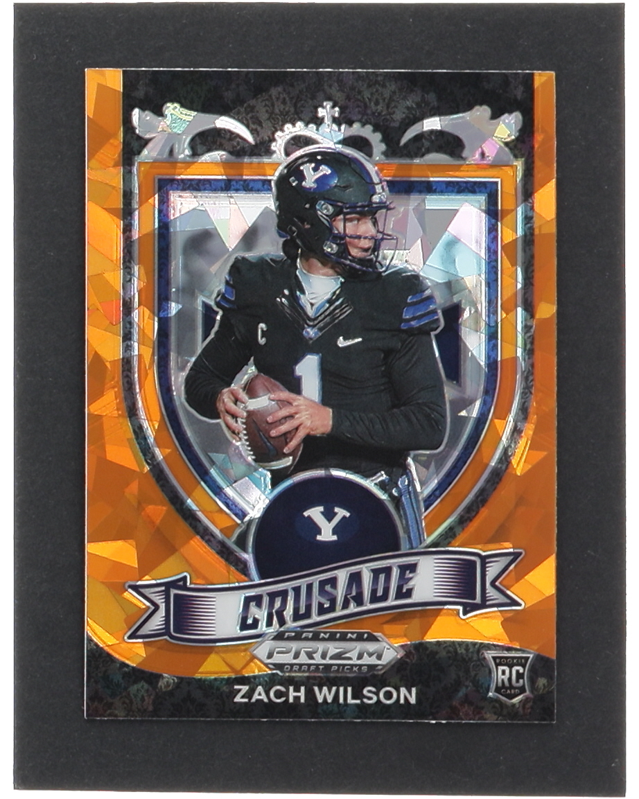 Zach Wilson 2021 Panini Prizm Draft Picks Prizms Orange Ice #168 C RC at PristineAuction.com Zach Wilson 2021 Panini Prizm Draft Picks Prizms Orange Ice #168 C RC at PristineAuction.com
