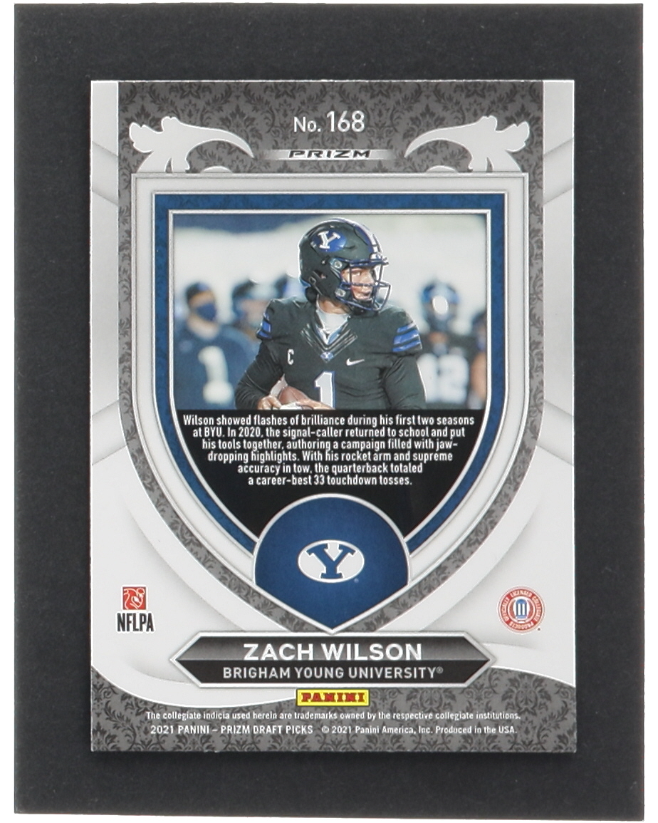 Zach Wilson 2021 Panini Prizm Draft Picks Prizms Orange Ice #168 C RC at PristineAuction.com Zach Wilson 2021 Panini Prizm Draft Picks Prizms Orange Ice #168 C RC at PristineAuction.com