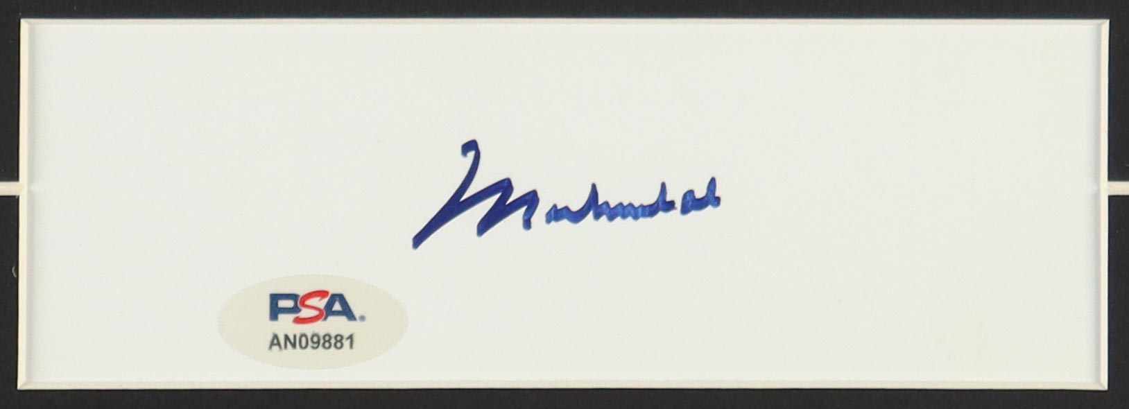 Muhammad Ali Signed "Muhammad Ali" Custom Framed Cut Display With Vintage LeRoy Neiman Lithograph (PSA) at PristineAuction.com Muhammad Ali Signed "Muhammad Ali" Custom Framed Cut Display With Vintage LeRoy Neiman Lithograph (PSA) at PristineAuction.com