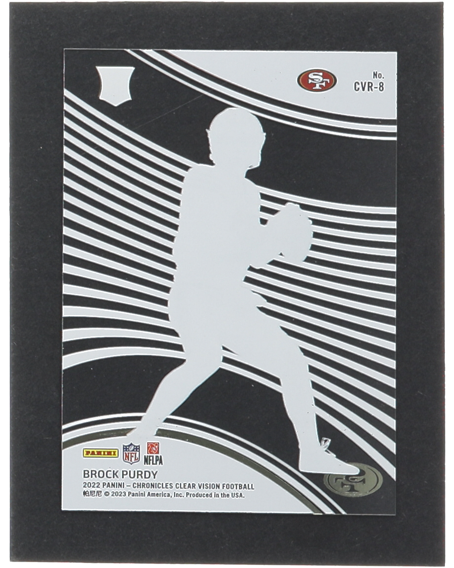 Brock Purdy 2022 Panini Chronicles Clear Vision Rookies #8 RC at PristineAuction.com Brock Purdy 2022 Panini Chronicles Clear Vision Rookies #8 RC at PristineAuction.com