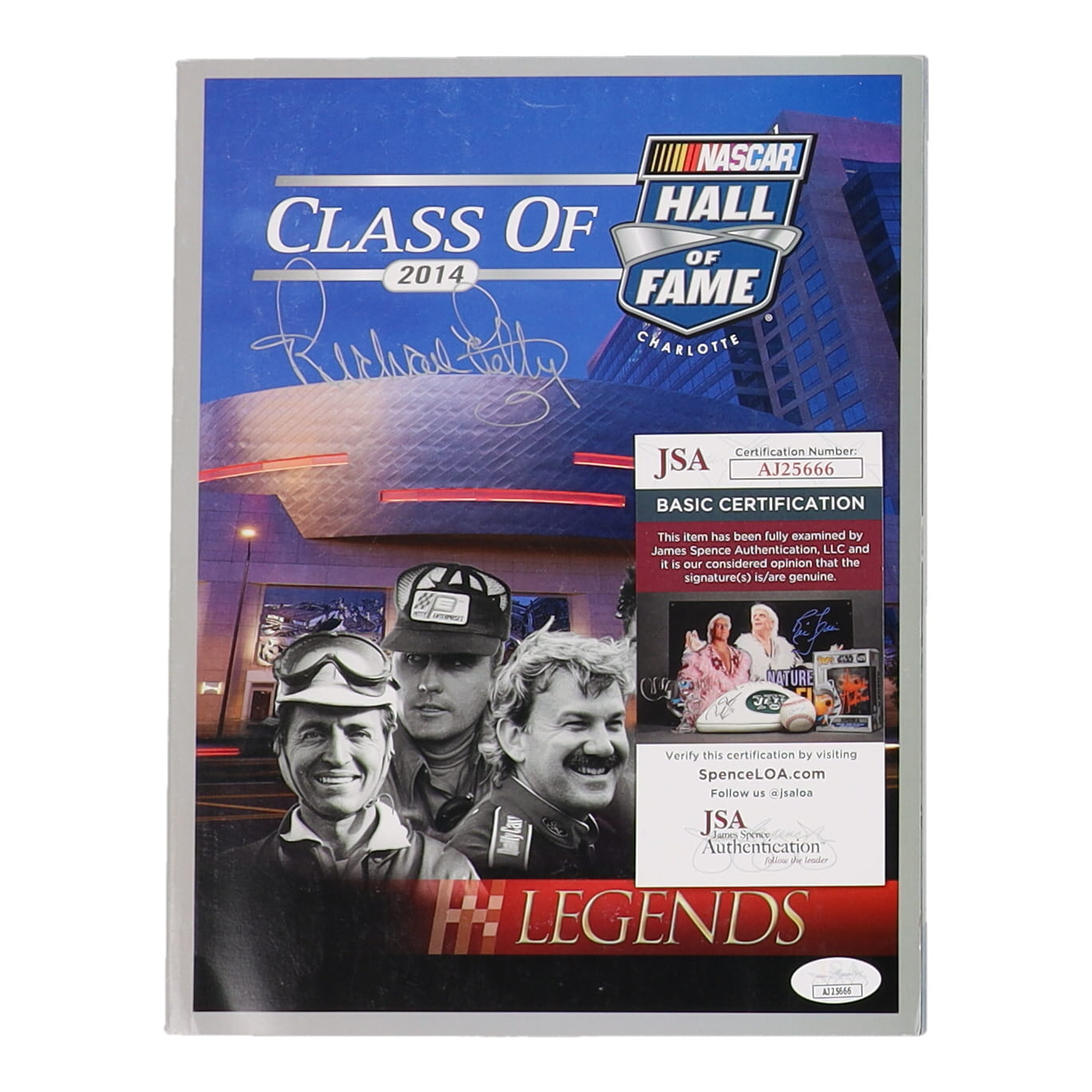 Richard Petty Signed 2014 NASCAR Hall of Fame Souvenir Magazine (JSA) at PristineAuction.com Richard Petty Signed 2014 NASCAR Hall of Fame Souvenir Magazine (JSA) at PristineAuction.com