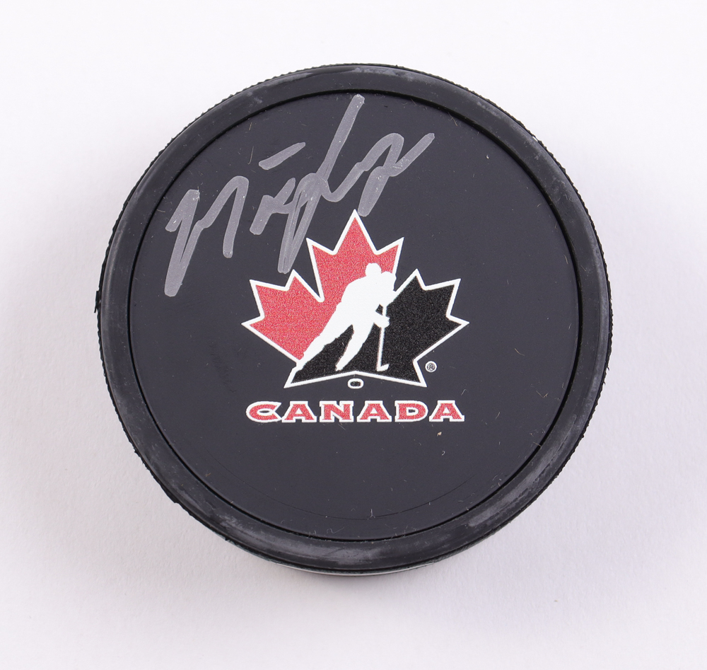 Matt Savoie Signed Team Canada Logo Hockey Puck (UDA) at PristineAuction.com Matt Savoie Signed Team Canada Logo Hockey Puck (UDA) at PristineAuction.com