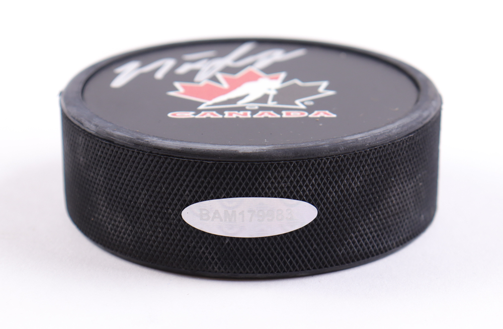 Matt Savoie Signed Team Canada Logo Hockey Puck (UDA) at PristineAuction.com Matt Savoie Signed Team Canada Logo Hockey Puck (UDA) at PristineAuction.com