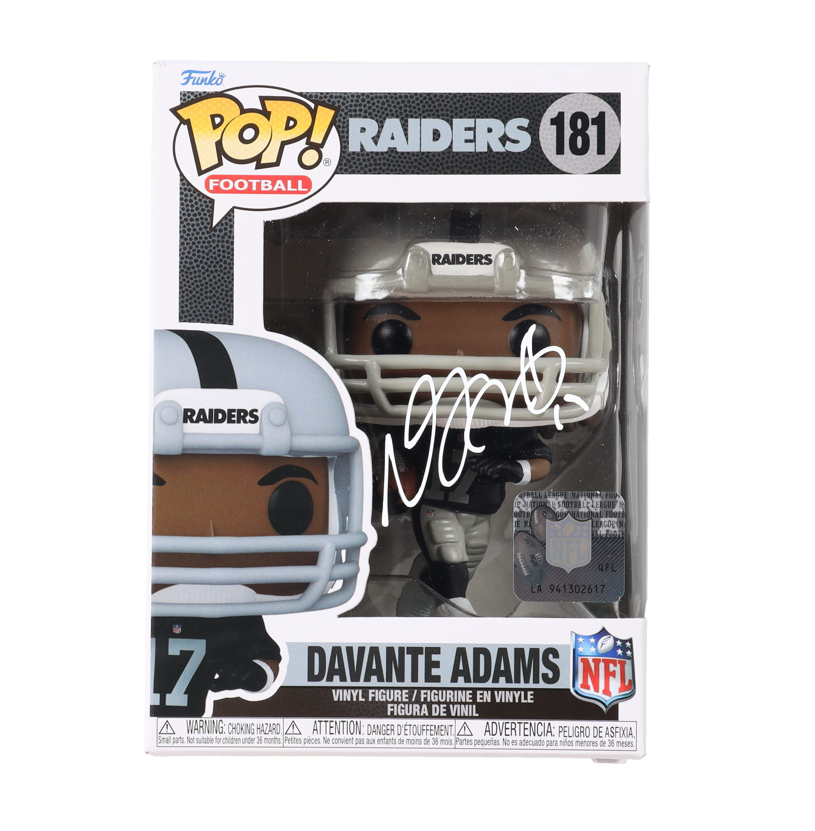 Davante Adams Signed Raiders #181 Funko Pop! Vinyl Figure (Beckett) at PristineAuction.com Davante Adams Signed Raiders #181 Funko Pop! Vinyl Figure (Beckett) at PristineAuction.com