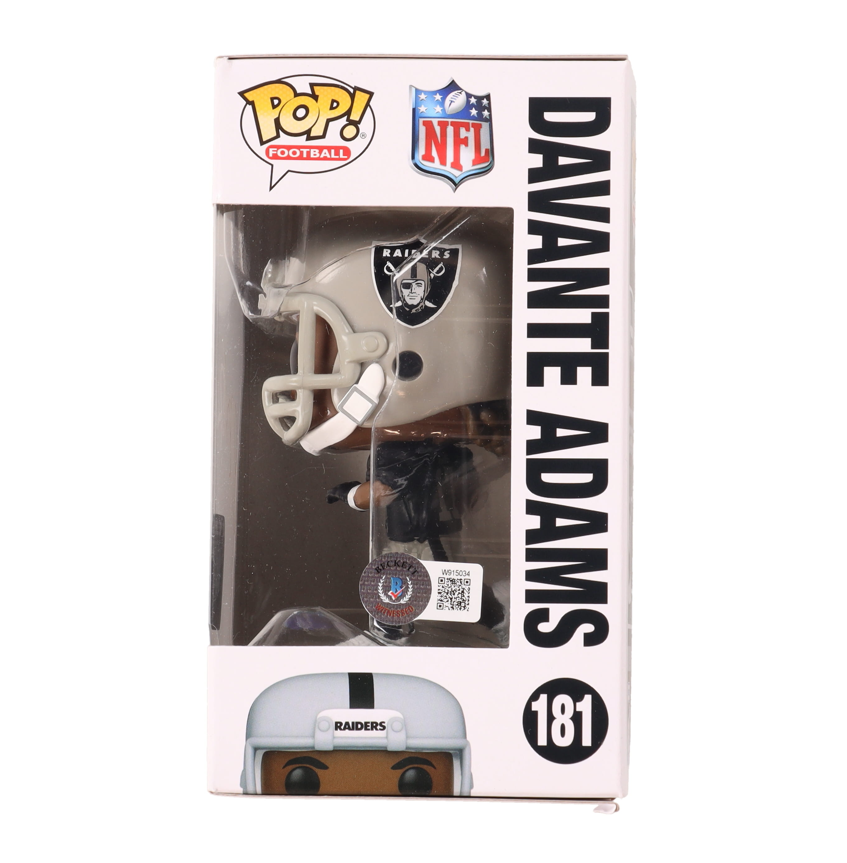 Davante Adams Signed Raiders #181 Funko Pop! Vinyl Figure (Beckett) at PristineAuction.com Davante Adams Signed Raiders #181 Funko Pop! Vinyl Figure (Beckett) at PristineAuction.com
