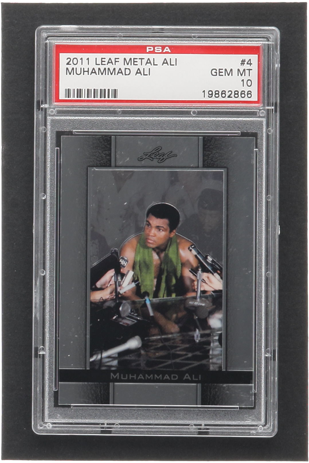 Muhammad Ali 2011 Leaf Muhammad Ali Metal #4 (PSA 10) | Pristine Auction