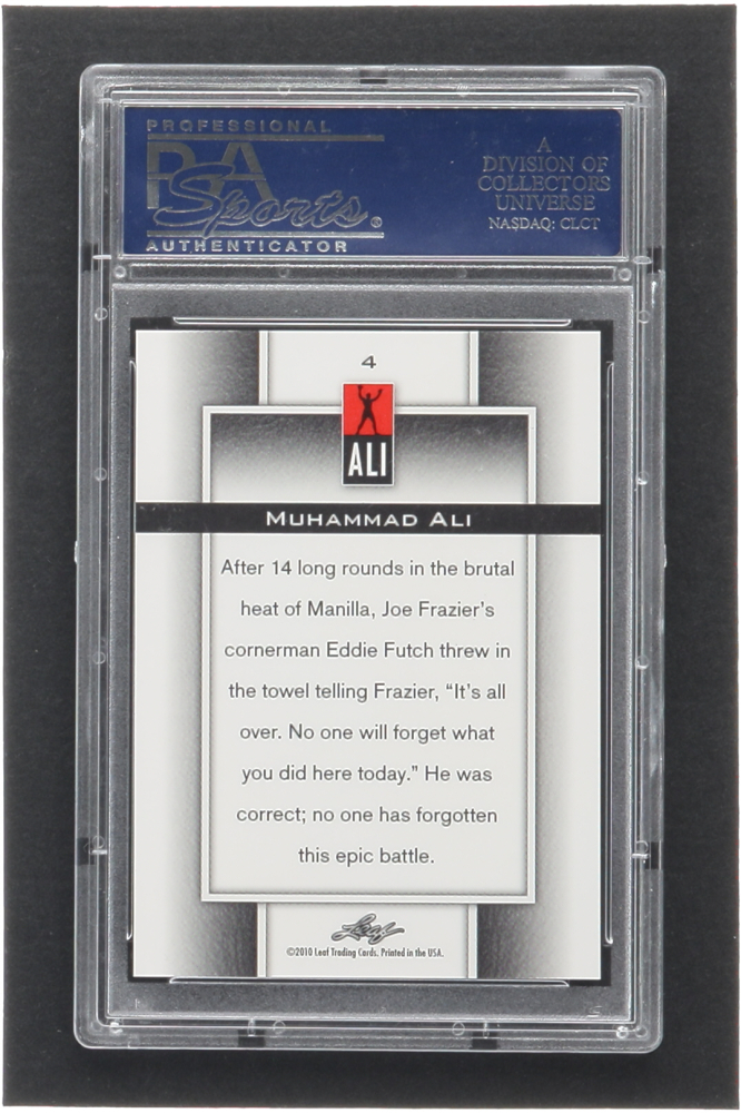 Muhammad Ali 2011 Leaf Muhammad Ali Metal #4 (PSA 10) | Pristine Auction