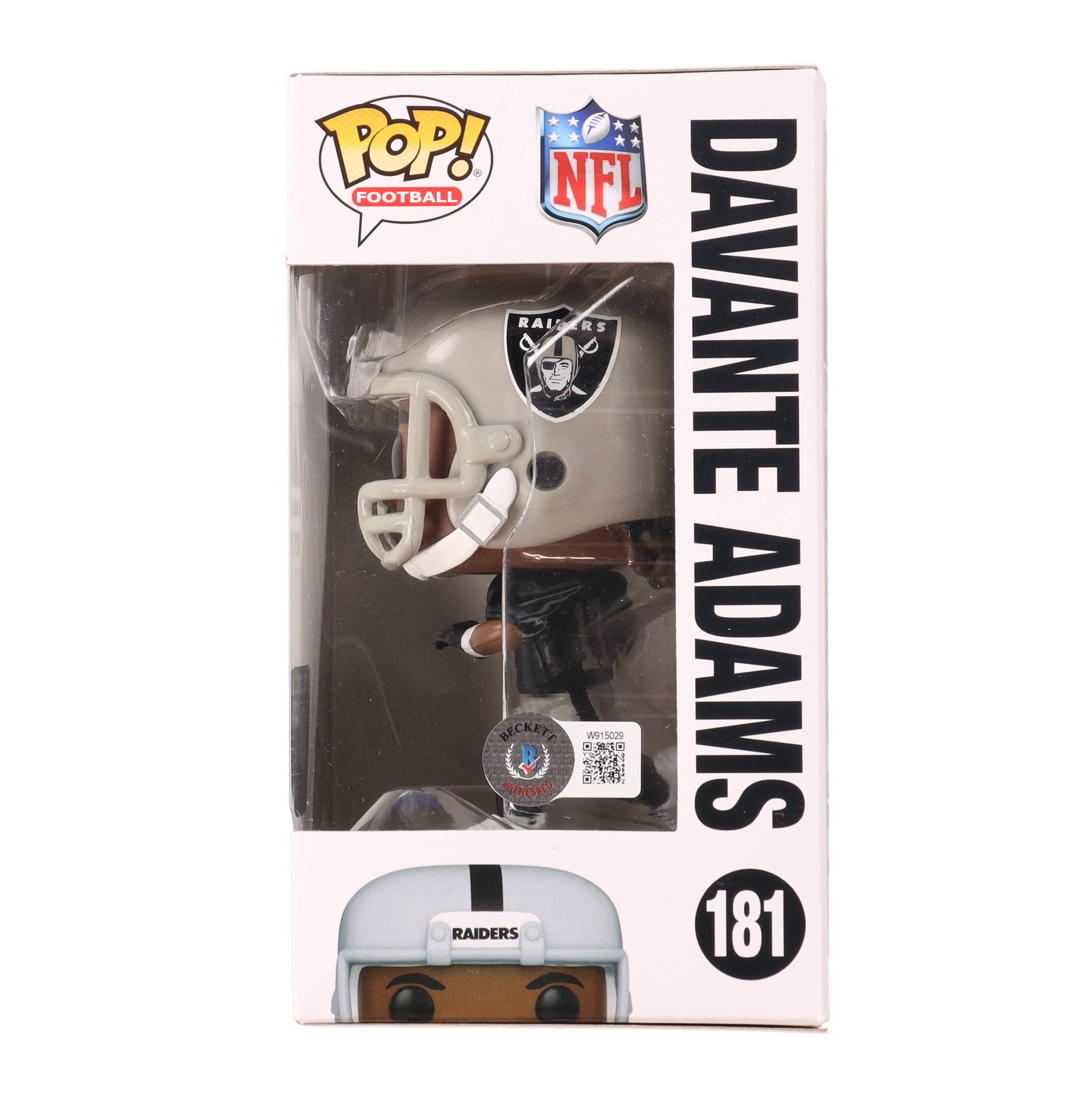 Davante Adams Signed Raiders #181 Funko Pop! Vinyl Figure (Beckett) at PristineAuction.com Davante Adams Signed Raiders #181 Funko Pop! Vinyl Figure (Beckett) at PristineAuction.com