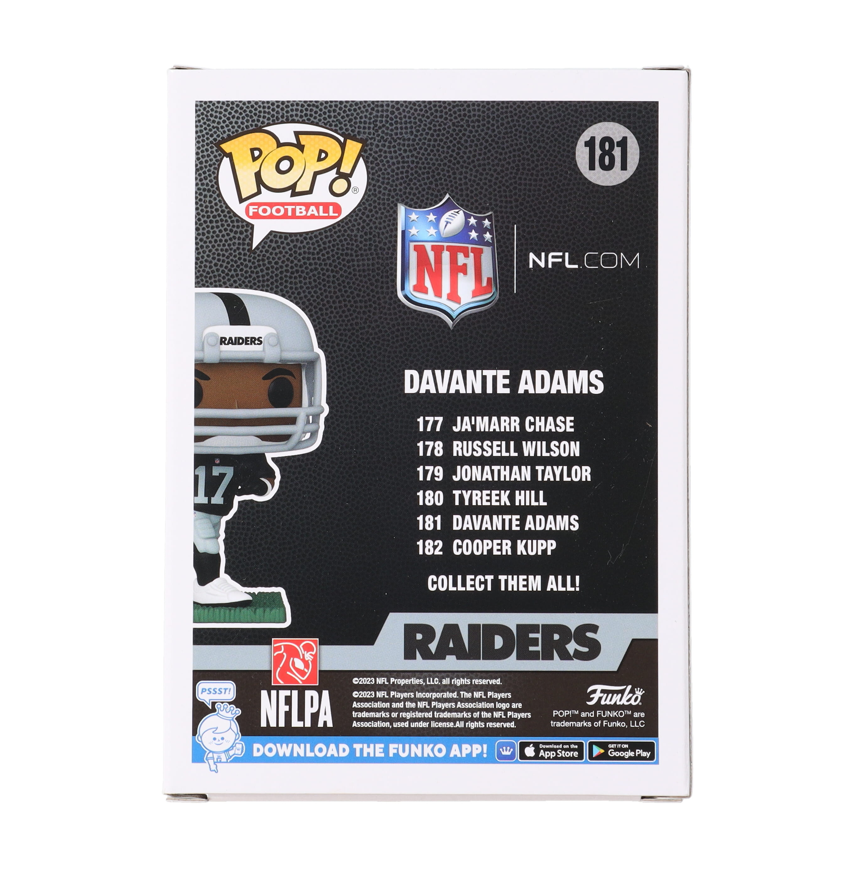 Davante Adams Signed Raiders #181 Funko Pop! Vinyl Figure (Beckett) at PristineAuction.com Davante Adams Signed Raiders #181 Funko Pop! Vinyl Figure (Beckett) at PristineAuction.com