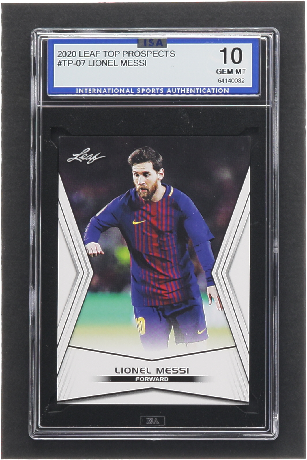 Lionel Messi 2020 Leaf Special Release Top Prospect #TP07 (ISA 10) at PristineAuction.com Lionel Messi 2020 Leaf Special Release Top Prospect #TP07 (ISA 10) at PristineAuction.com