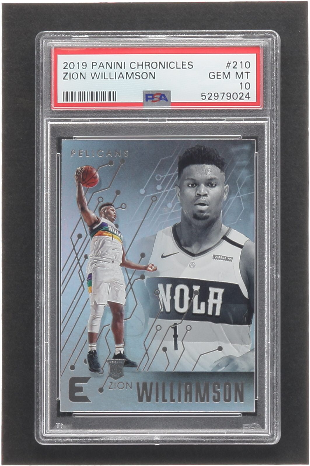 Zion Williamson 2019-20 Panini Chronicles #210 RC / Essentials (PSA 10) at PristineAuction.com Zion Williamson 2019-20 Panini Chronicles #210 RC / Essentials (PSA 10) at PristineAuction.com
