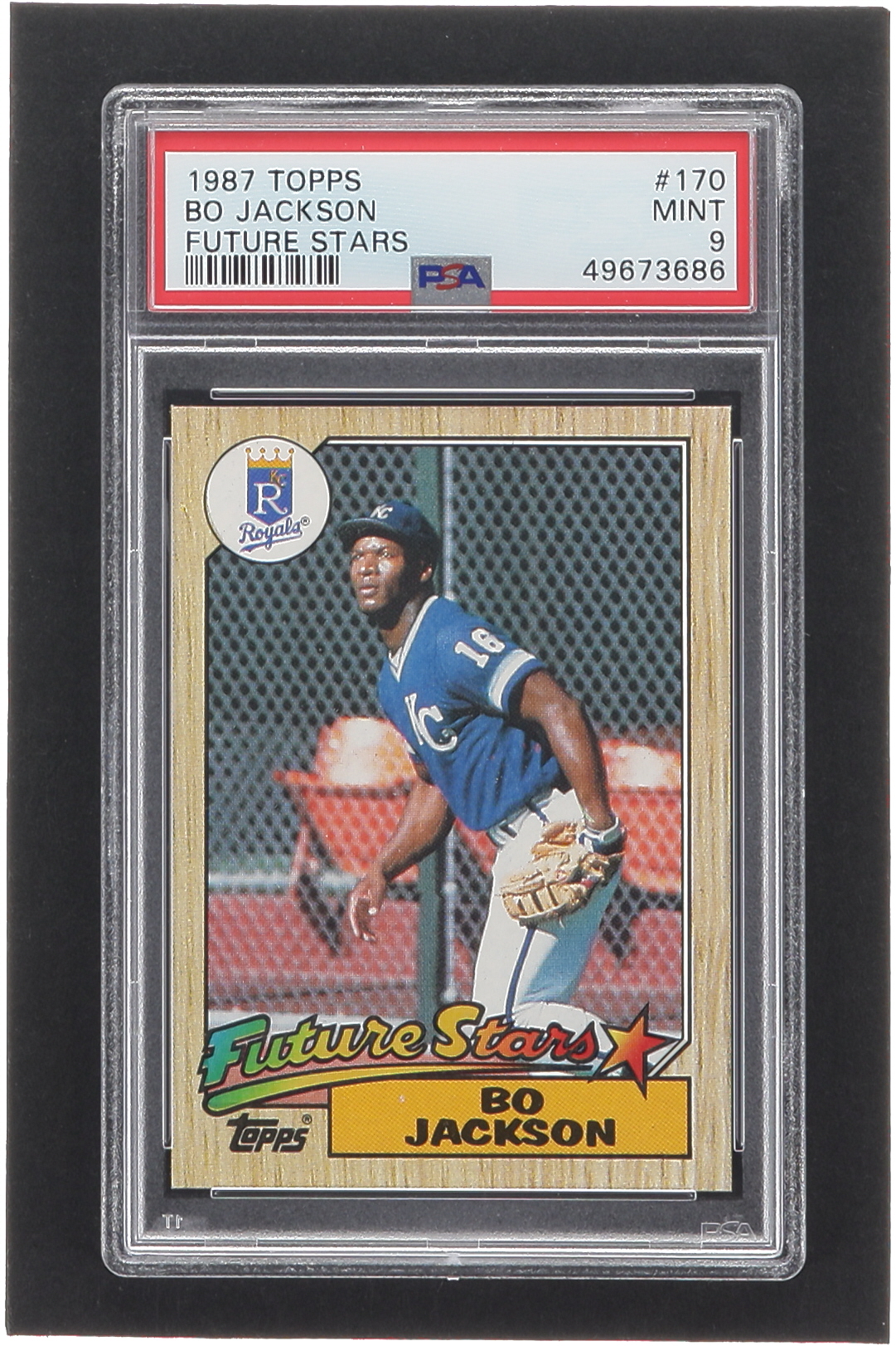 Bo Jackson 1987 Topps #170 RC (PSA 9) at PristineAuction.com Bo Jackson 1987 Topps #170 RC (PSA 9) at PristineAuction.com
