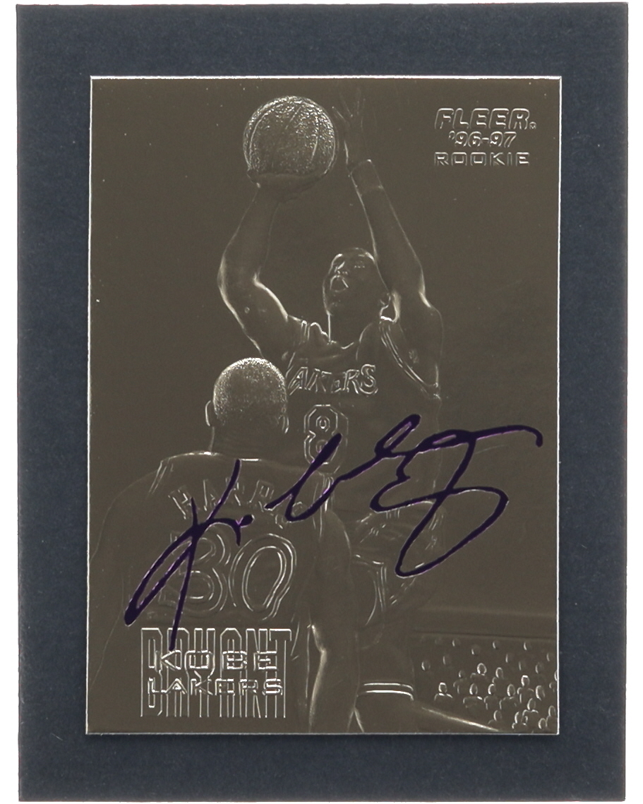 Kobe Bryant 1996-97 Fleer Purple Signature 23Kt Gold RC at PristineAuction.com Kobe Bryant 1996-97 Fleer Purple Signature 23Kt Gold RC at PristineAuction.com