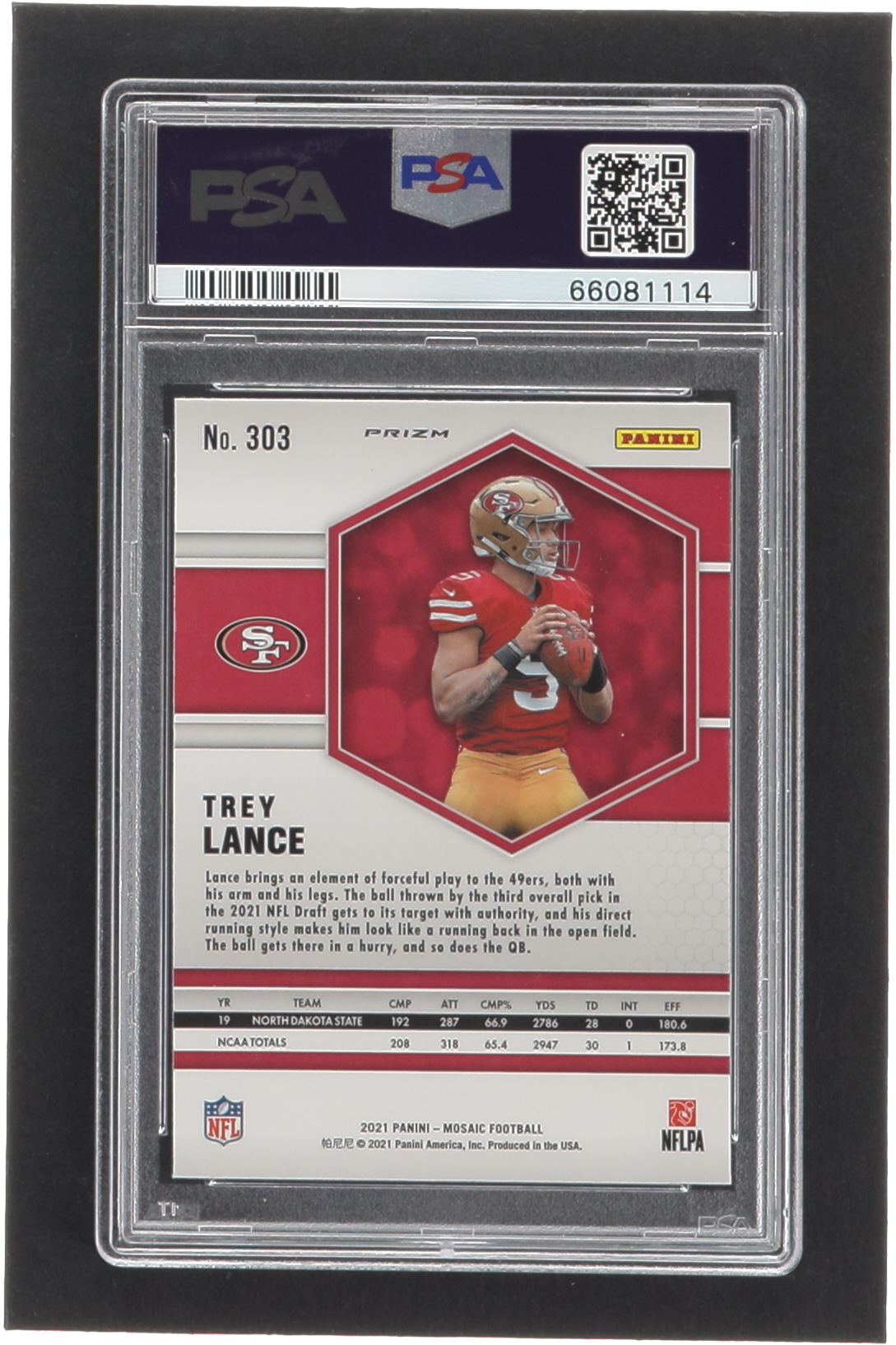 Trey Lance 2021 Panini Mosaic Mosaic Reactive Orange #303 RC (PSA 10) at PristineAuction.com Trey Lance 2021 Panini Mosaic Mosaic Reactive Orange #303 RC (PSA 10) at PristineAuction.com