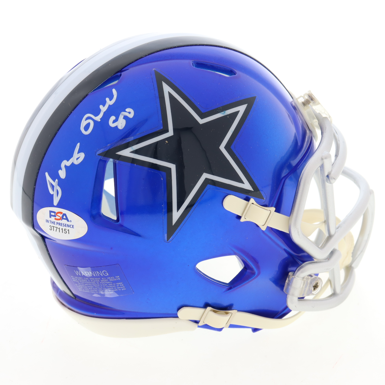 Tony Hill Signed Cowboys Flash Alternate Speed Mini Helmet (PSA) at PristineAuction.com Tony Hill Signed Cowboys Flash Alternate Speed Mini Helmet (PSA) at PristineAuction.com