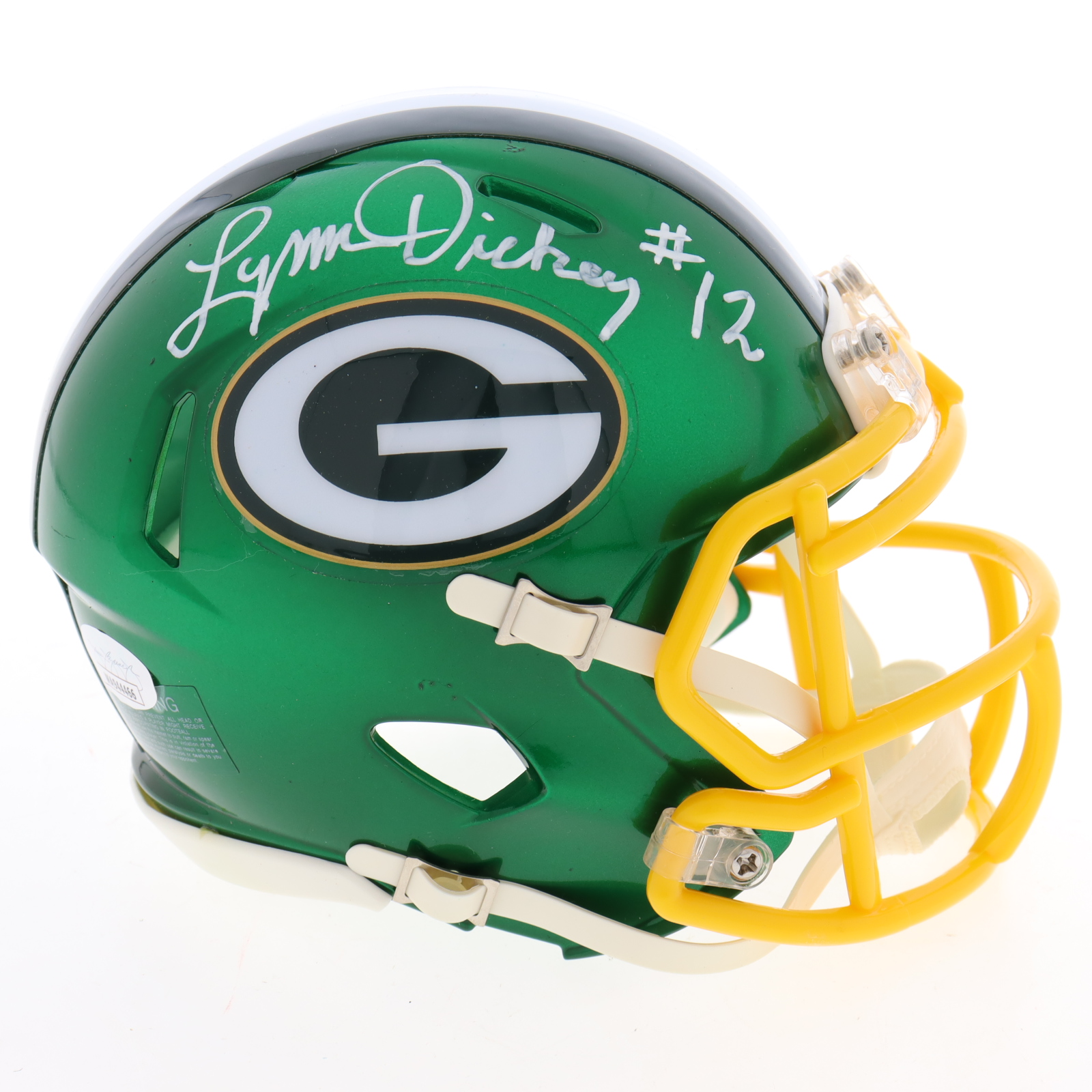 Lynn Dickey Signed Packers Flash Alternate Speed Mini Helmet (JSA) at PristineAuction.com Lynn Dickey Signed Packers Flash Alternate Speed Mini Helmet (JSA) at PristineAuction.com