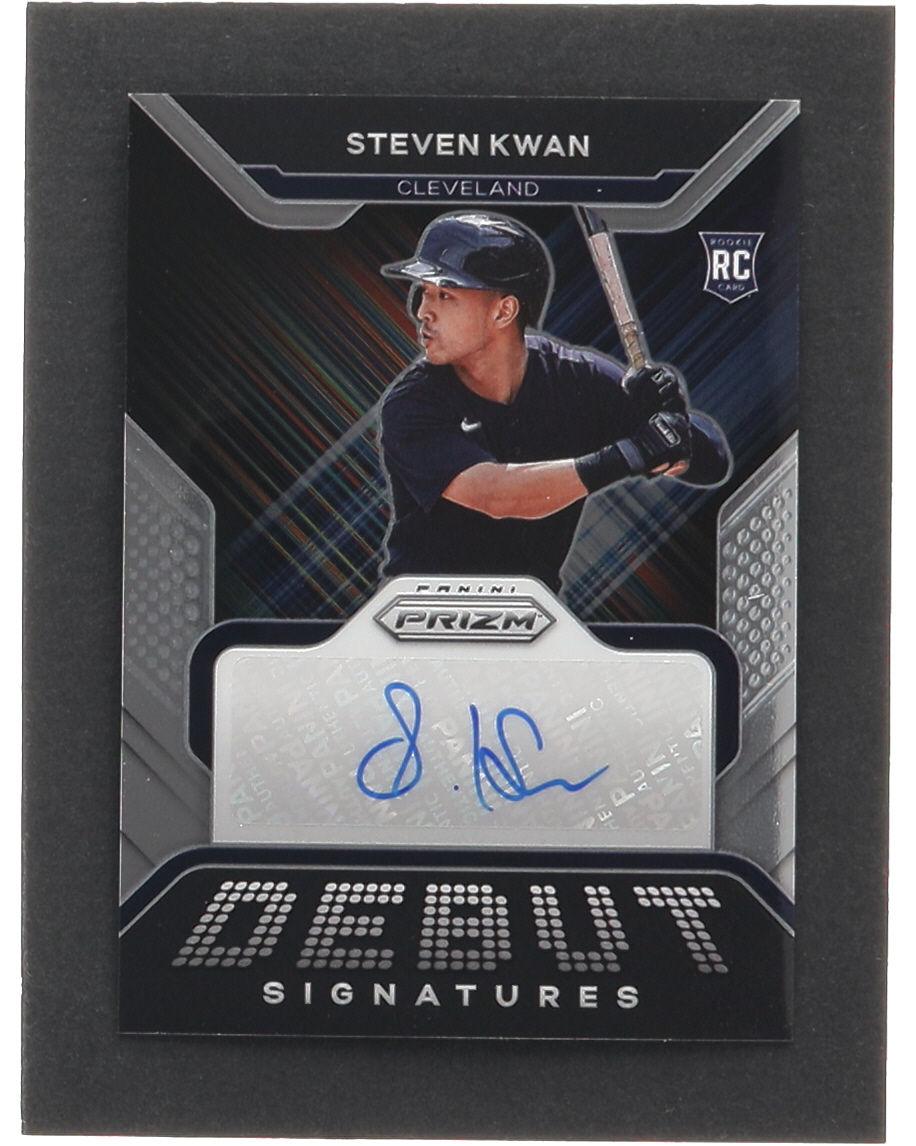Steven Kwan 2022 Panini Prizm Debut Signatures #20 RC at PristineAuction.com Steven Kwan 2022 Panini Prizm Debut Signatures #20 RC at PristineAuction.com